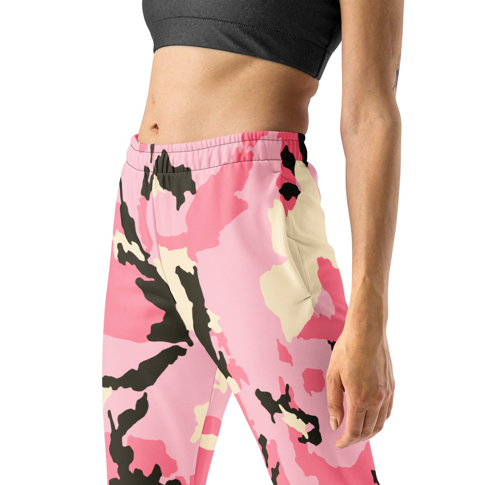 Pink Camo Women's Joggers - Image 3