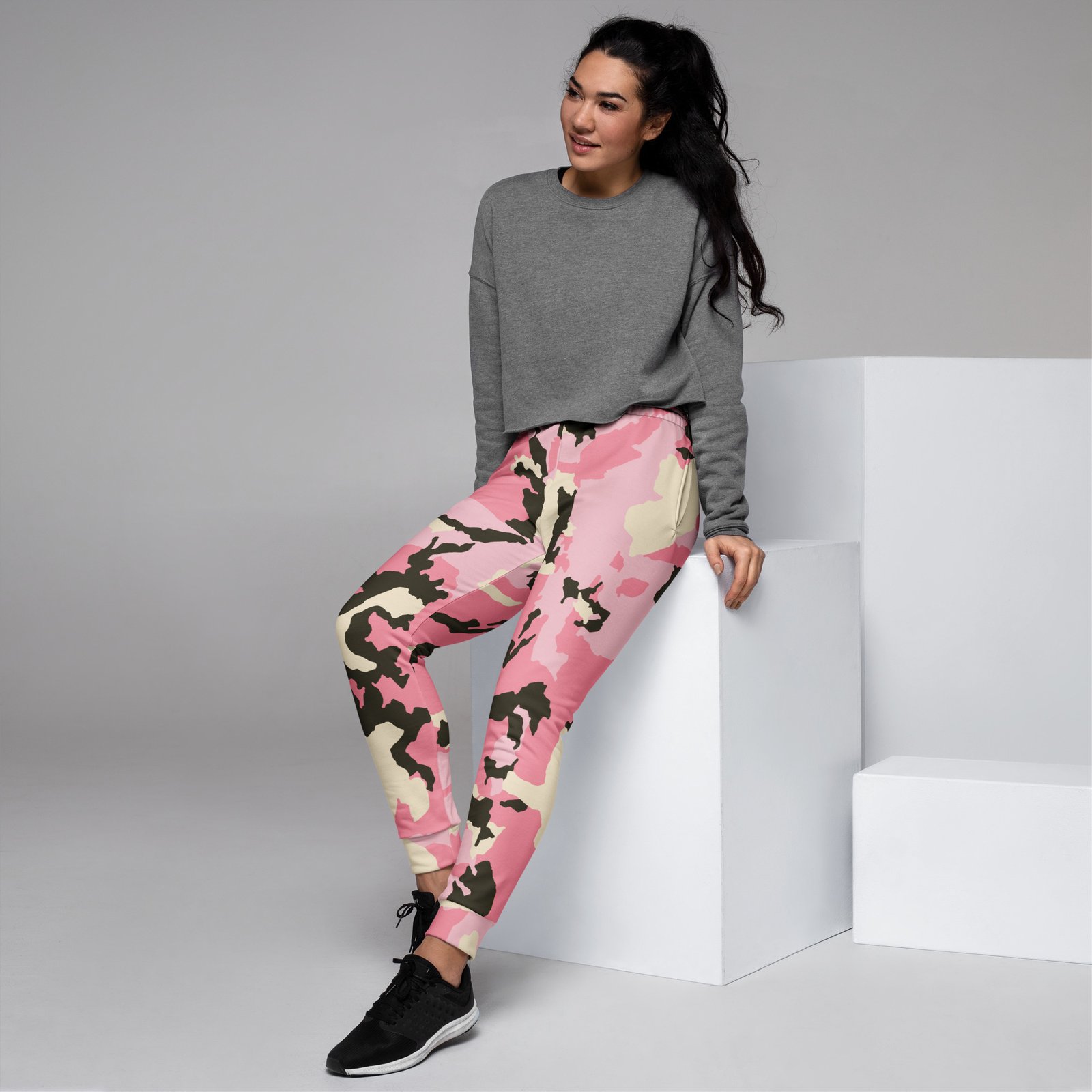 Pink Camo Women's Joggers - Image 7
