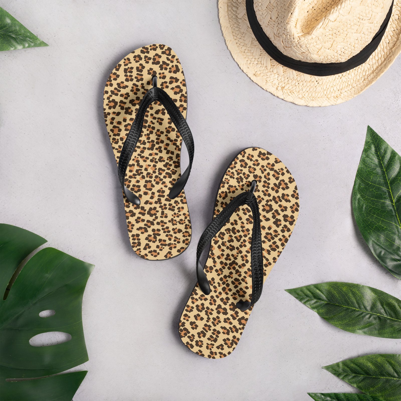 Leopard Print Custom Flip-Flops - Image 5