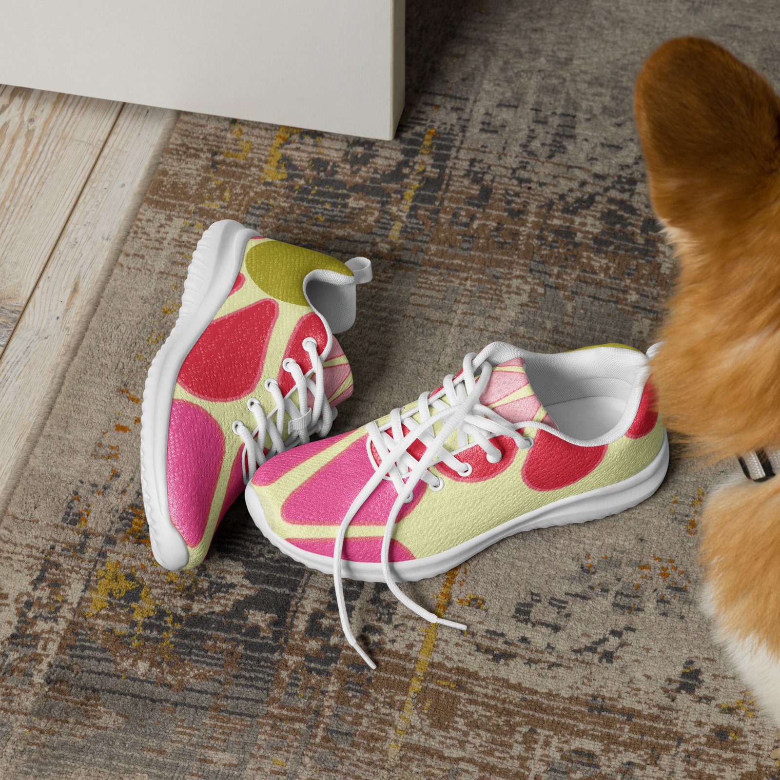 Retro Flower Power Women’s Athletic Shoes