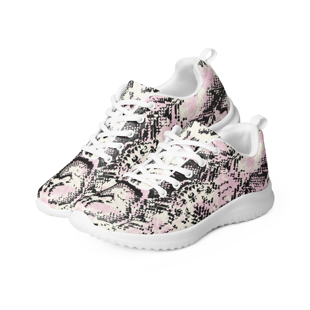 Pink Snakeskin Women’s Athletic Shoes - Image 6