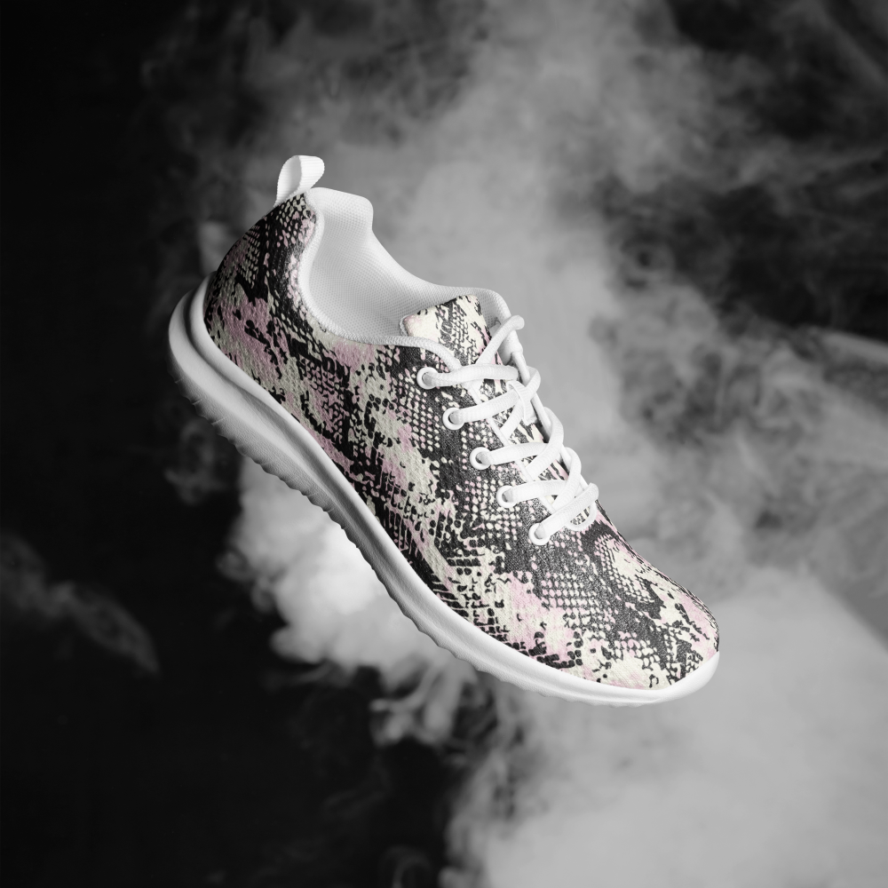 Pink Snakeskin Women’s Athletic Shoes - Image 8