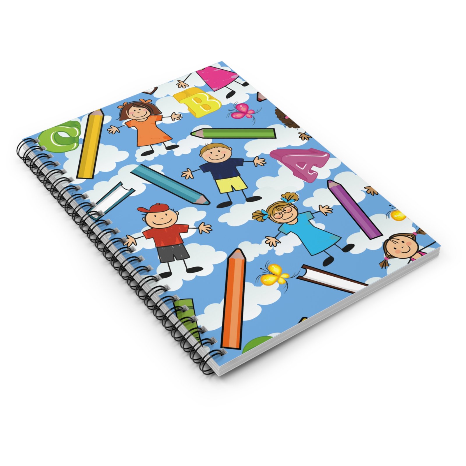 ABC Kids' - Clouds Spiral Custom Notebook - Image 4