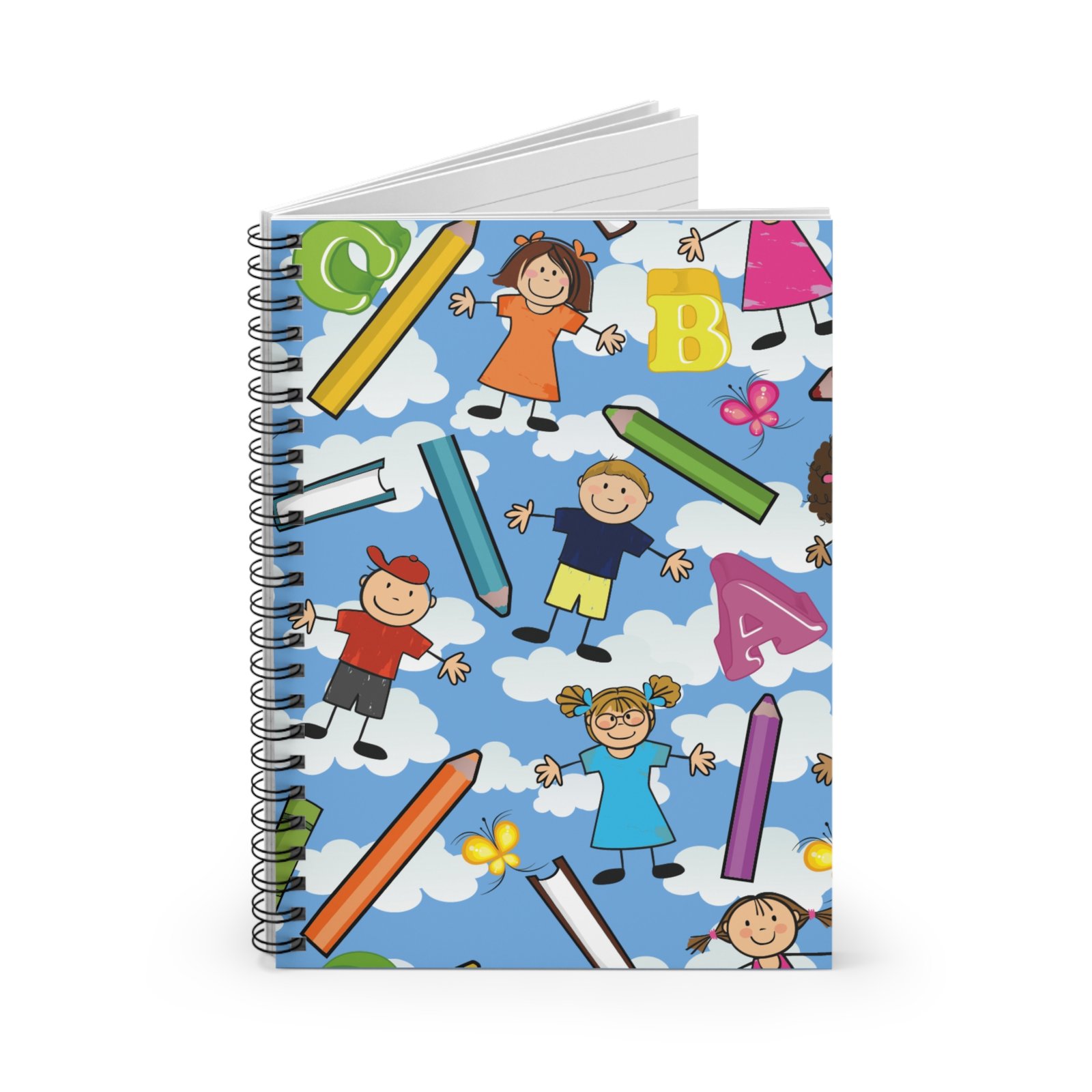 ABC Kids' - Clouds Spiral Custom Notebook - Image 3