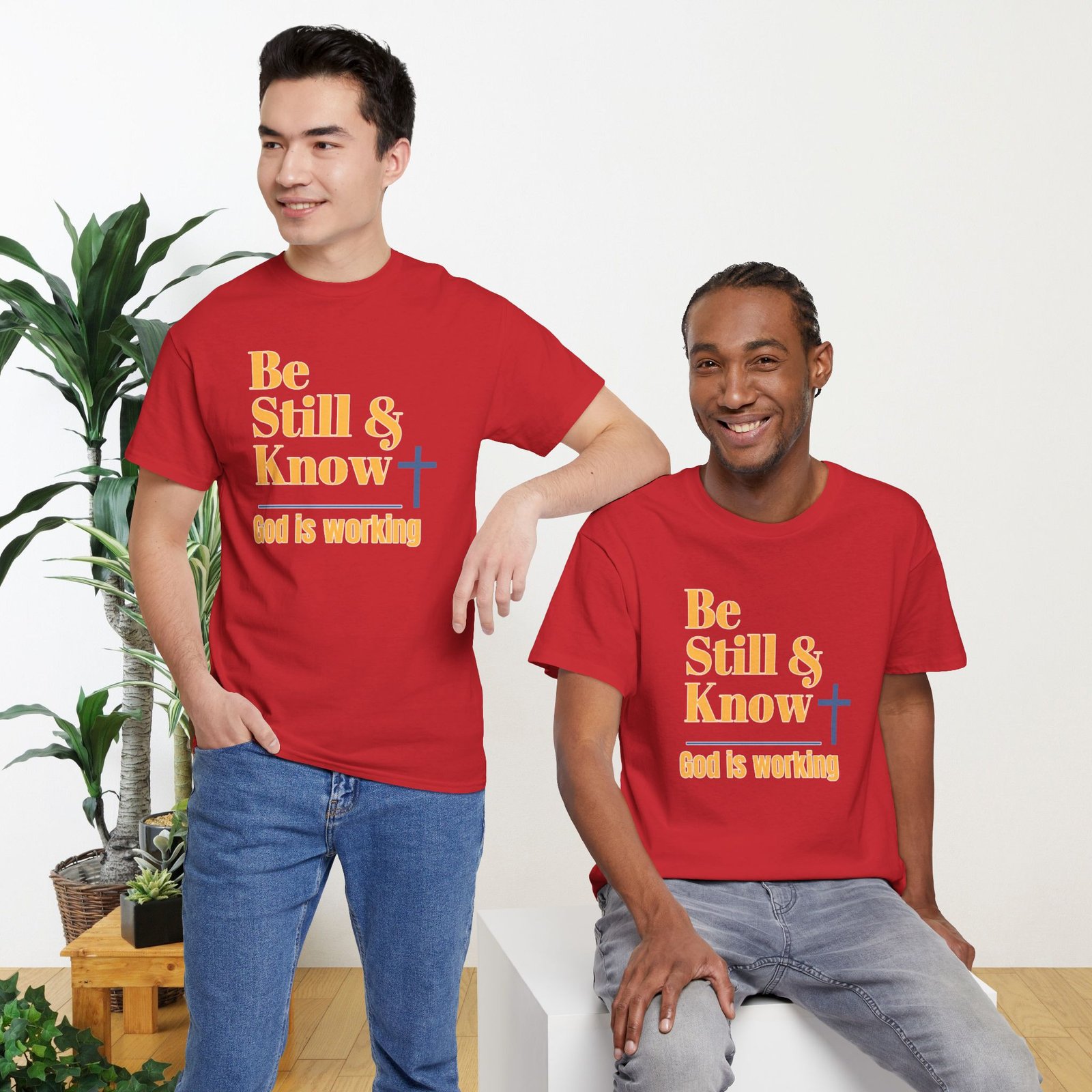 Be Still & Know God is Working Christian T-Shirt - Image 27