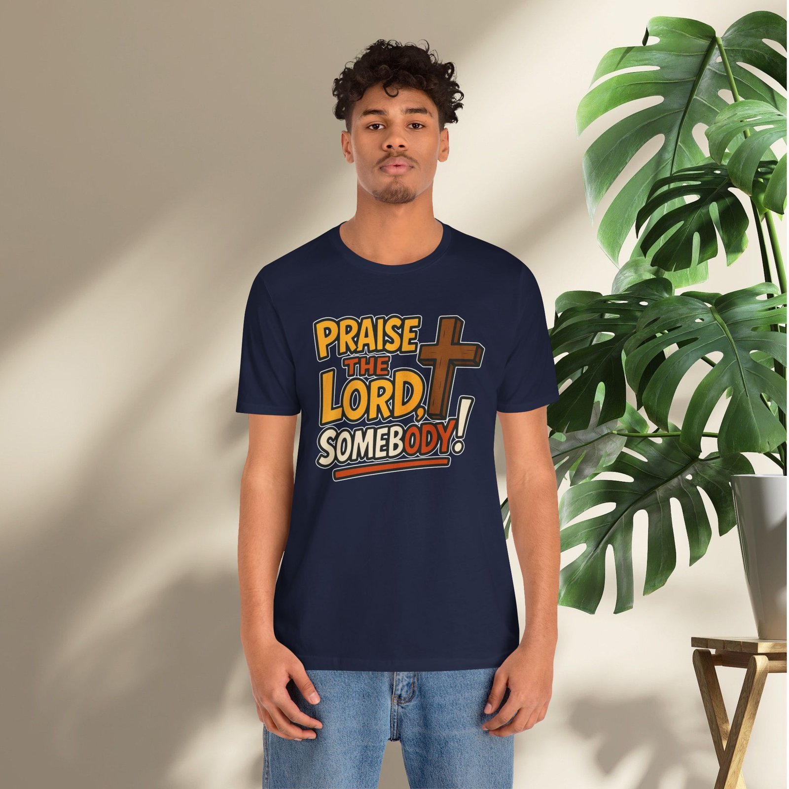Praise the Lord Somebody! - Cross Unisex T-Shirt - Image 50