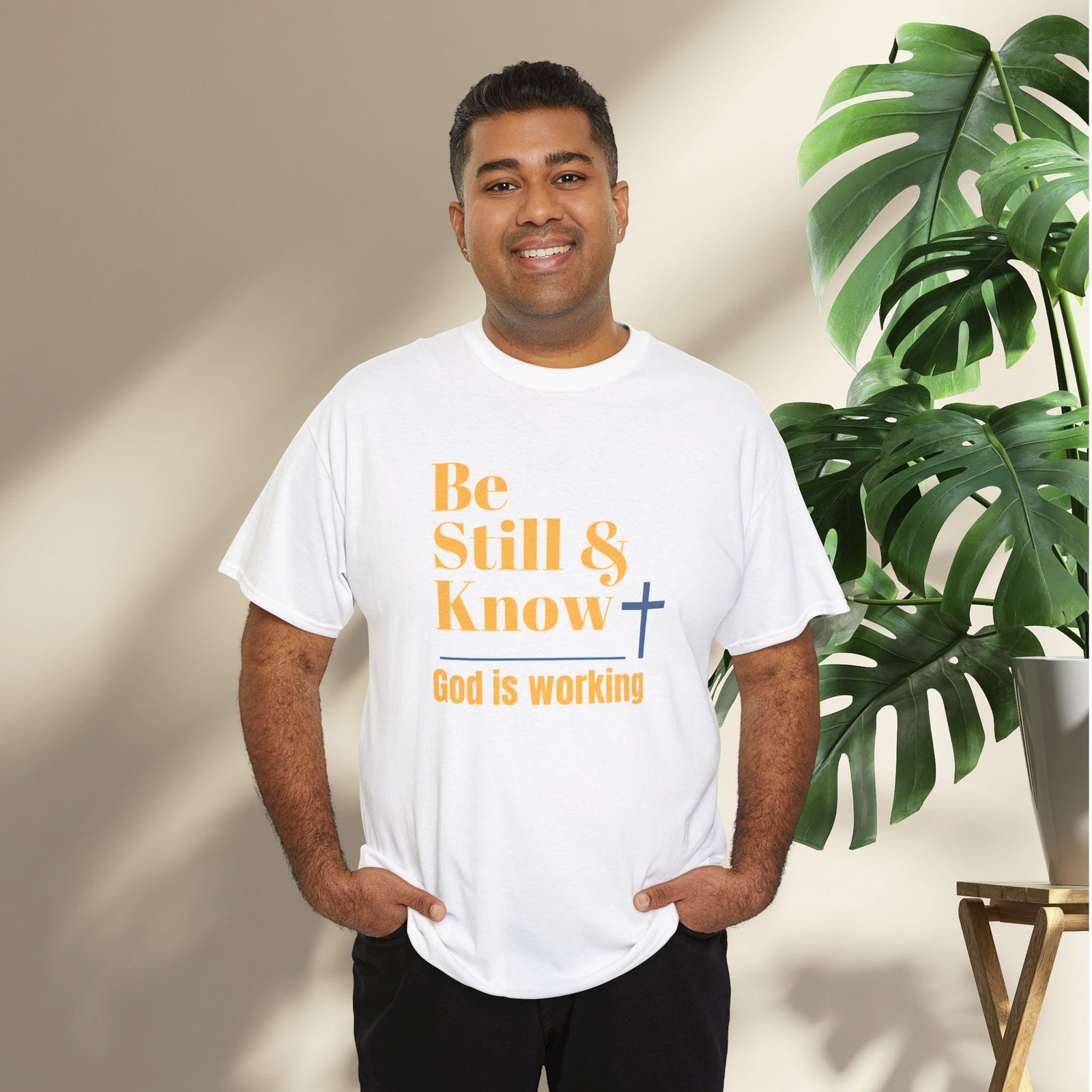 Be Still & Know God is Working Christian T-Shirt - Image 10