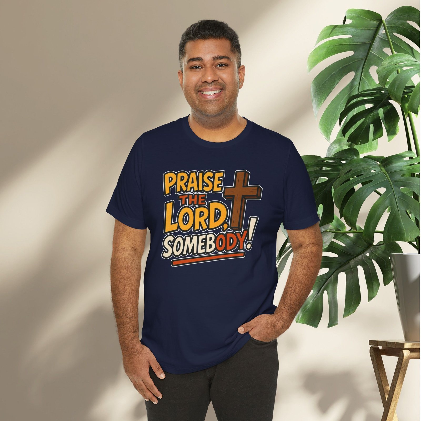 Praise the Lord Somebody! - Cross Unisex T-Shirt - Image 51