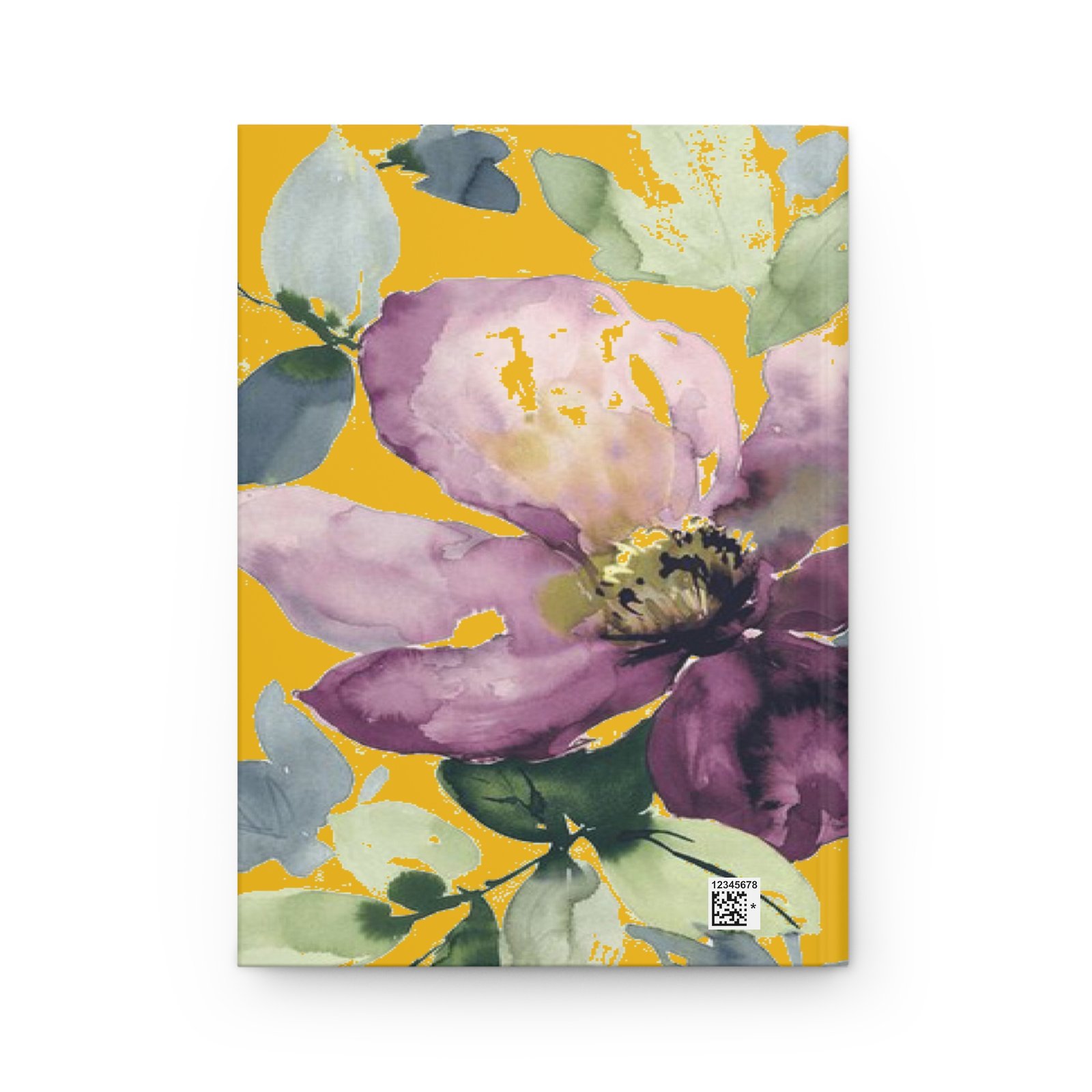 Water Color Purple Floral Hardcover Journal - Image 3