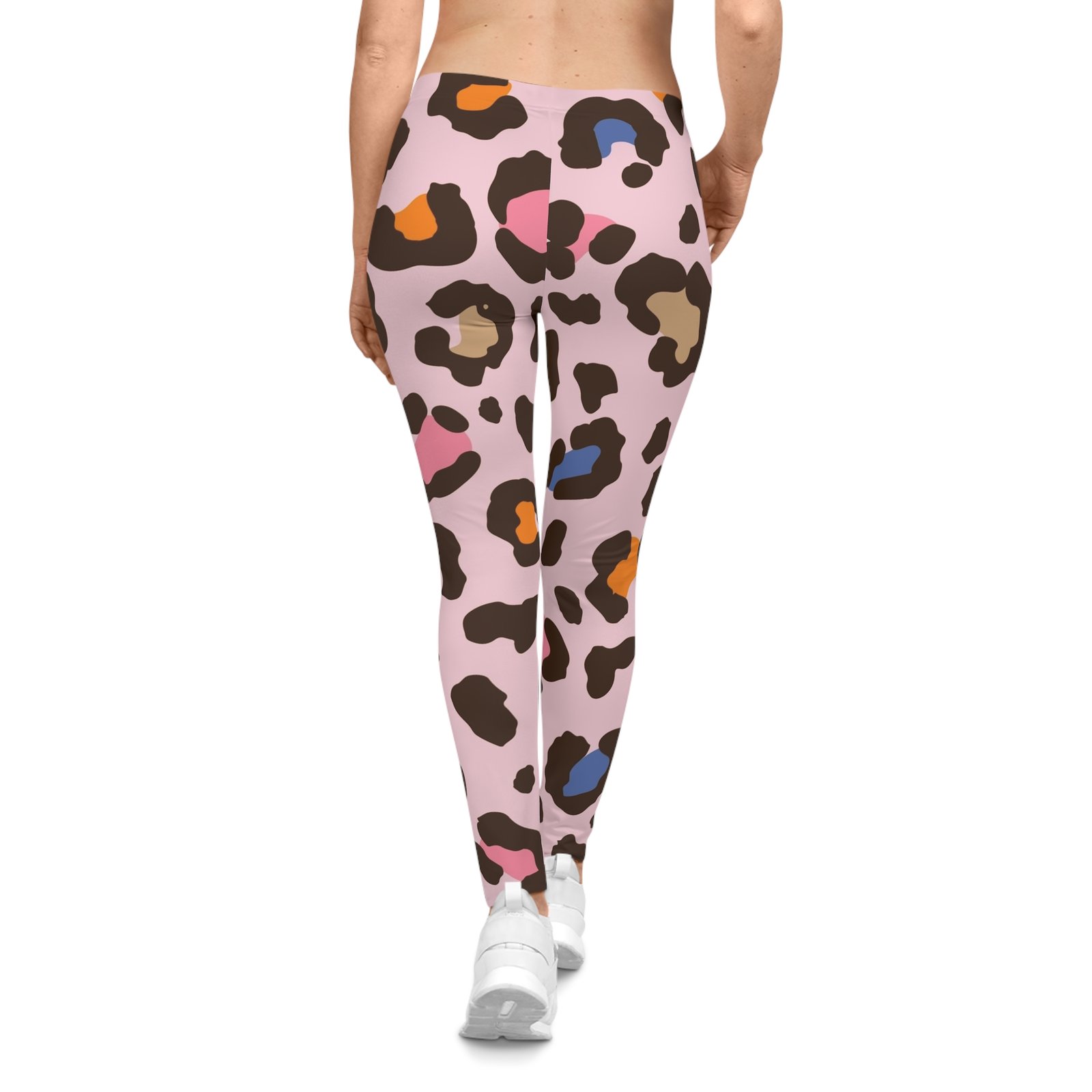 Pink Leopard Print Activewear Premium Ultra Leggings - Image 3