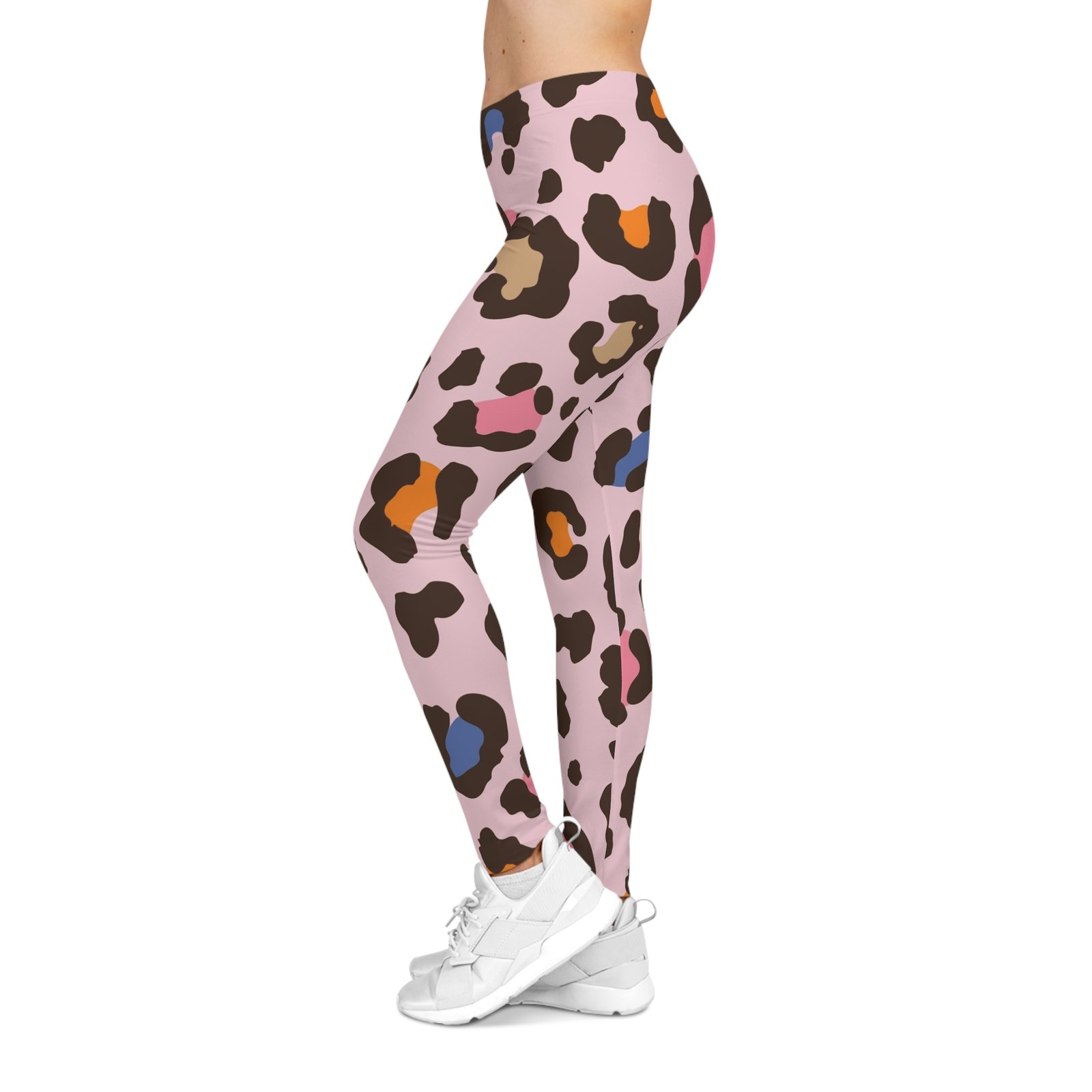 Pink Leopard Print Activewear Premium Ultra Leggings - Image 4