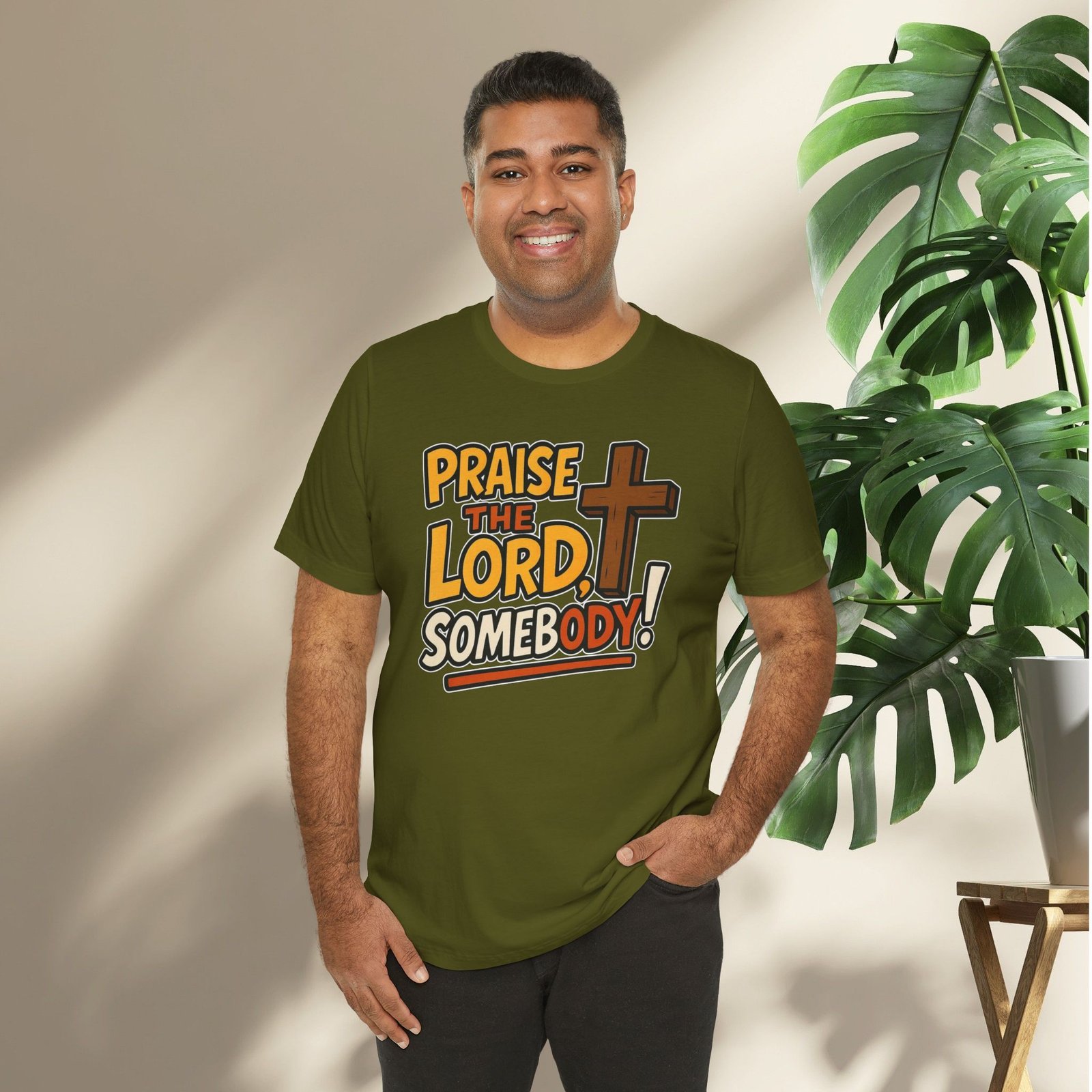 Praise the Lord Somebody! - Cross Unisex T-Shirt - Image 39