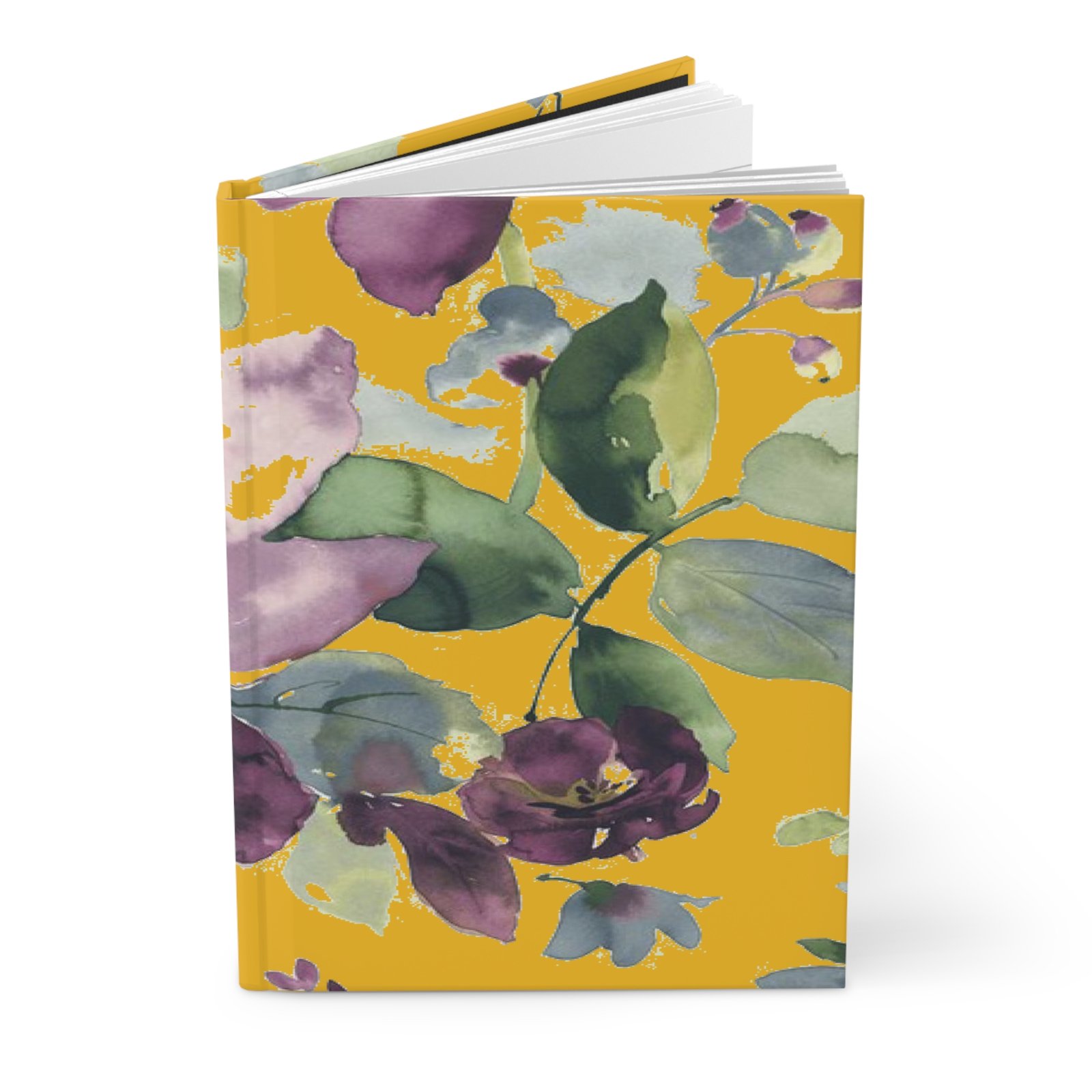 Water Color Purple Floral Hardcover Journal - Image 4