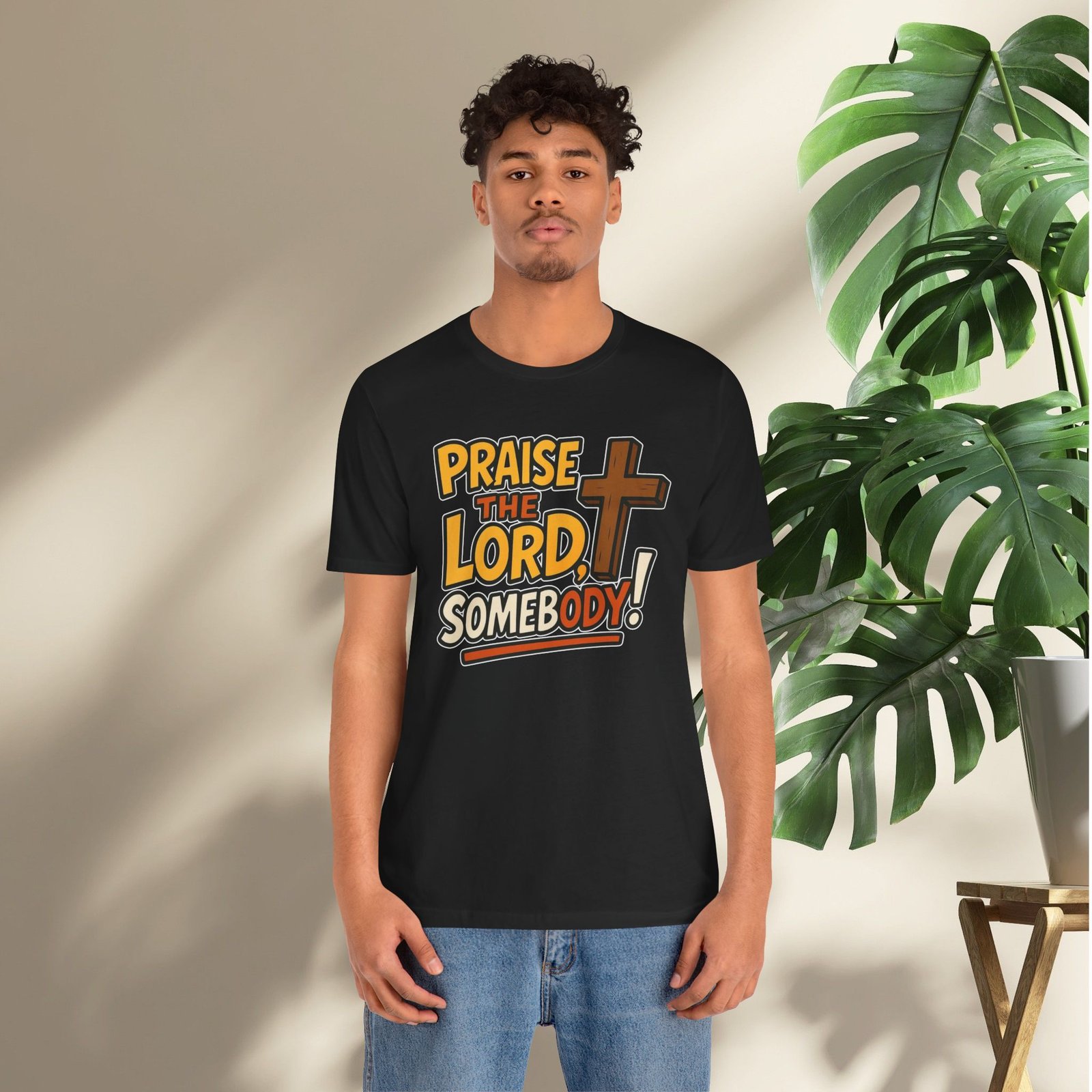 Praise the Lord Somebody! - Cross Unisex T-Shirt - Image 20