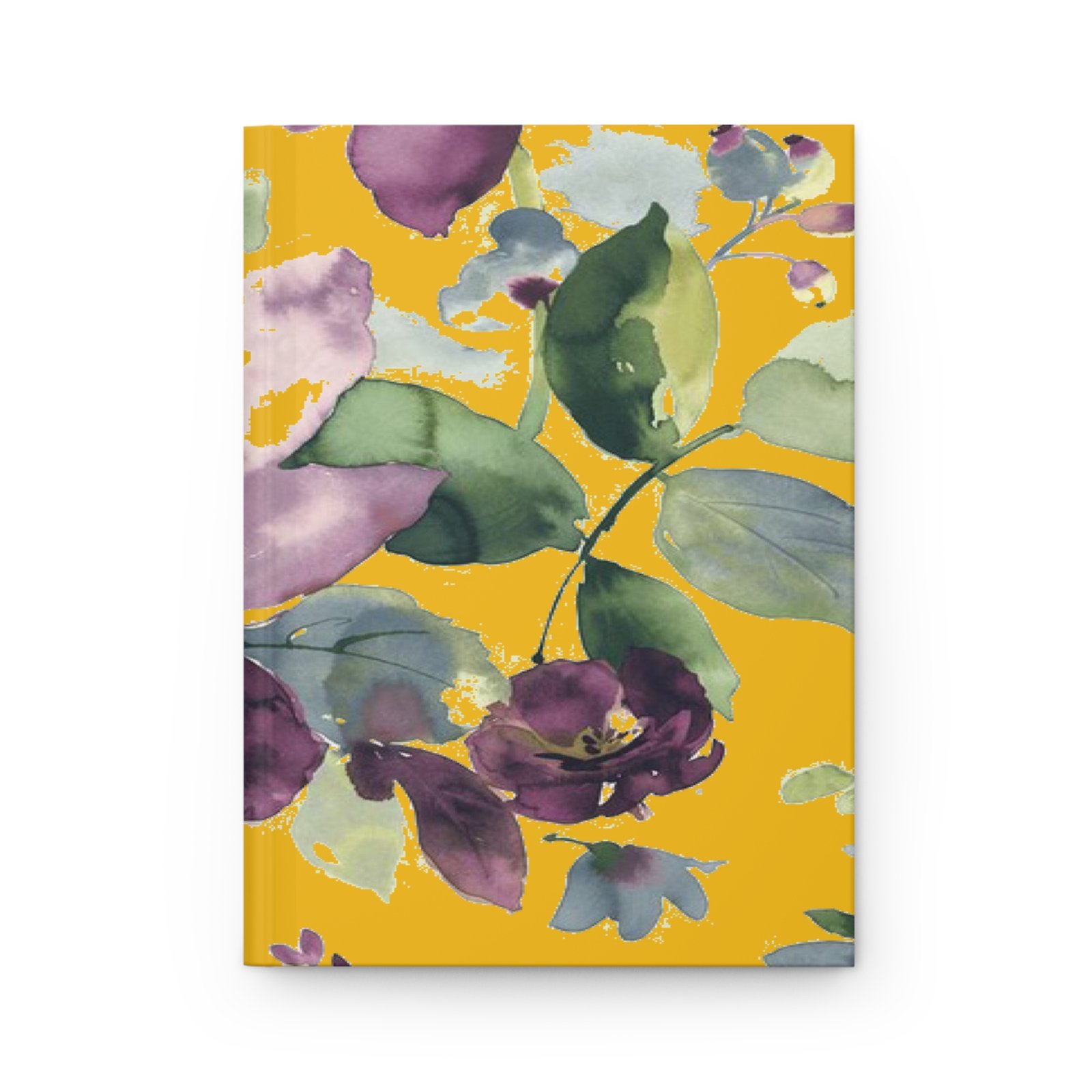 Water Color Purple Floral Hardcover Journal - Image 2