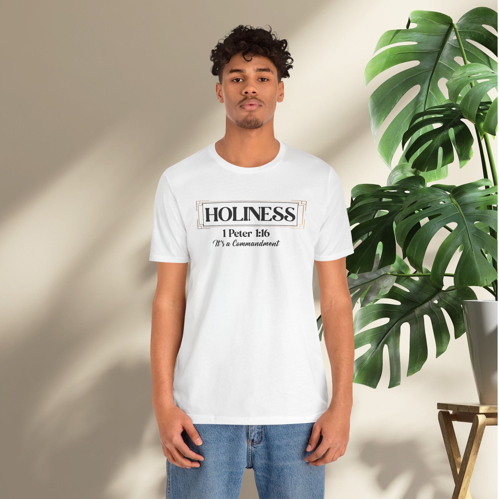 Holiness 1 Peter 1:16 - It's a Commandment Unisex T-Shirt - Image 3