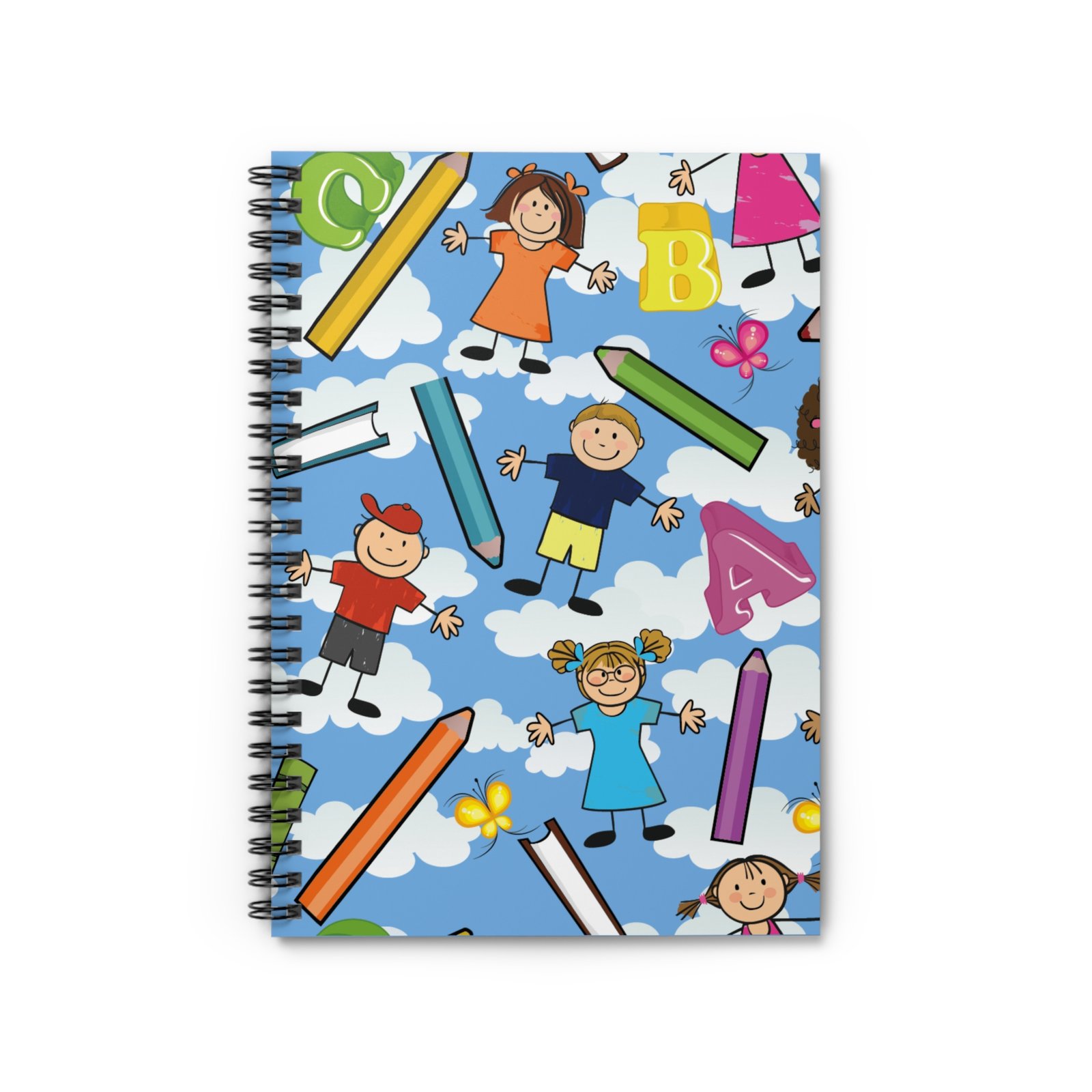 ABC Kids' - Clouds Spiral Custom Notebook - Image 2