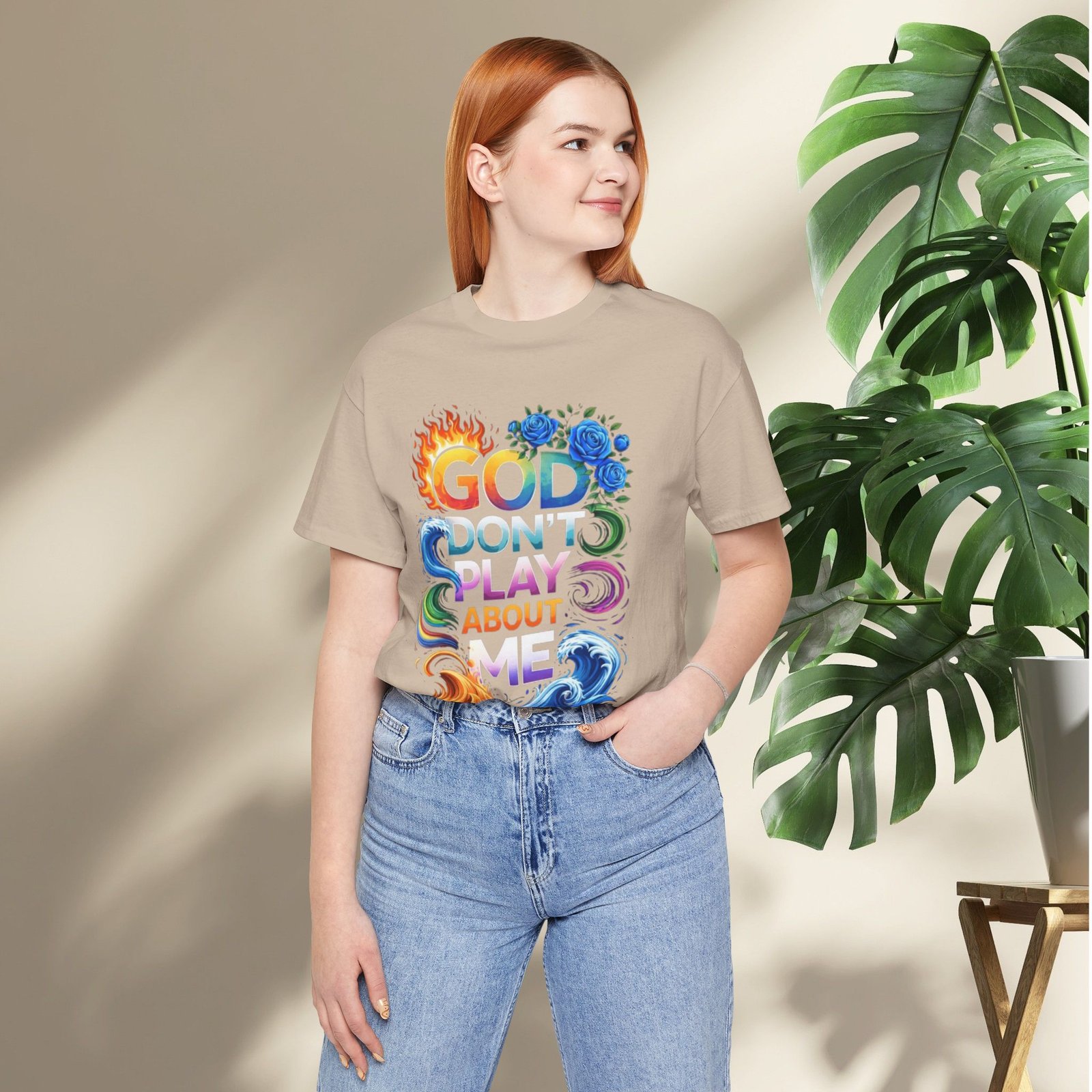 Bold Color God Don’t Play About Me T-Shirt - Image 8