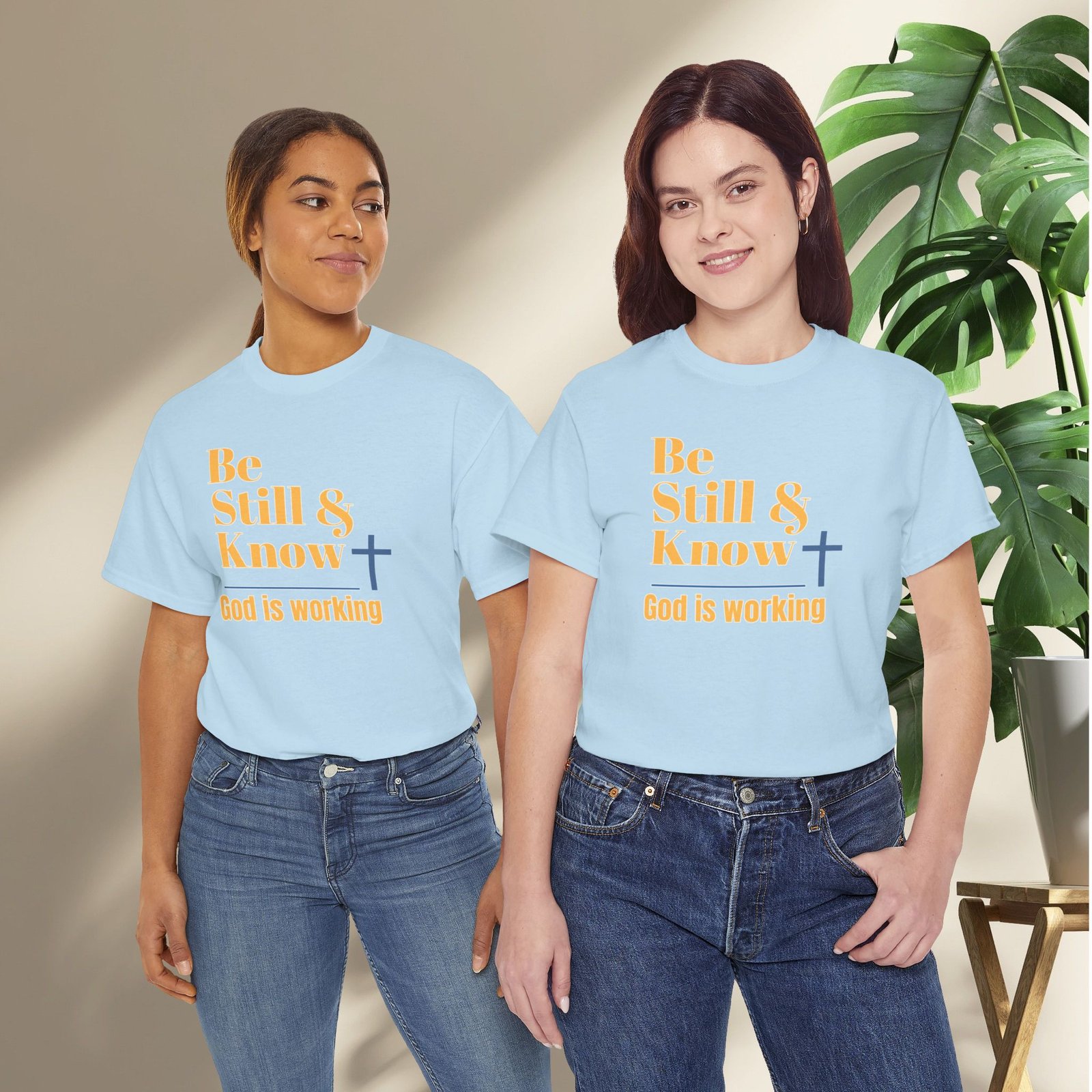 Be Still & Know God is Working Christian T-Shirt - Image 19