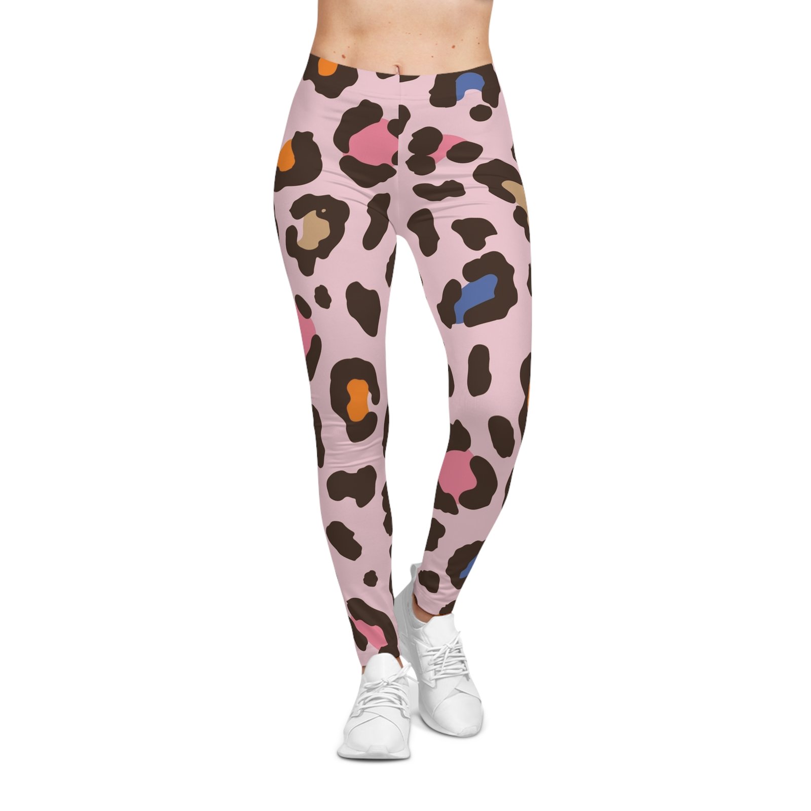 Pink Leopard Print Activewear Premium Ultra Leggings - Image 2