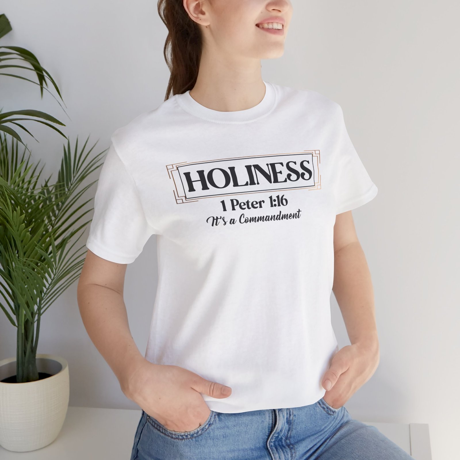 Holiness 1 Peter 1:16 - It's a Commandment Unisex T-Shirt - Image 22