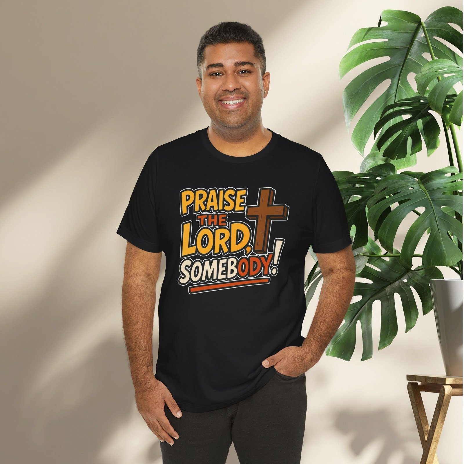 Praise the Lord Somebody! - Cross Unisex T-Shirt - Image 21