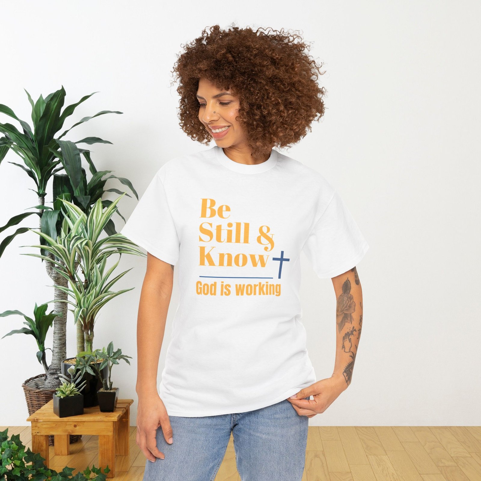 Be Still & Know God is Working Christian T-Shirt - Image 8