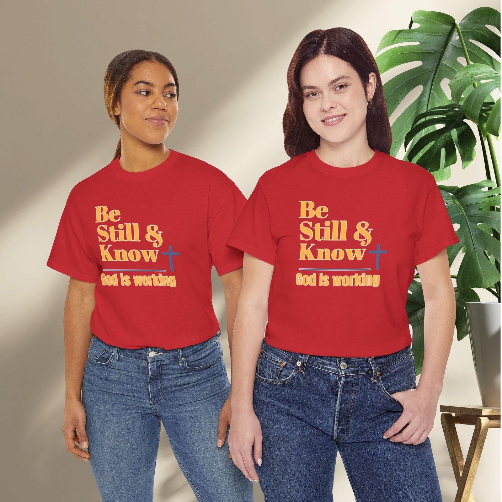 Be Still & Know God is Working Christian T-Shirt - Image 26