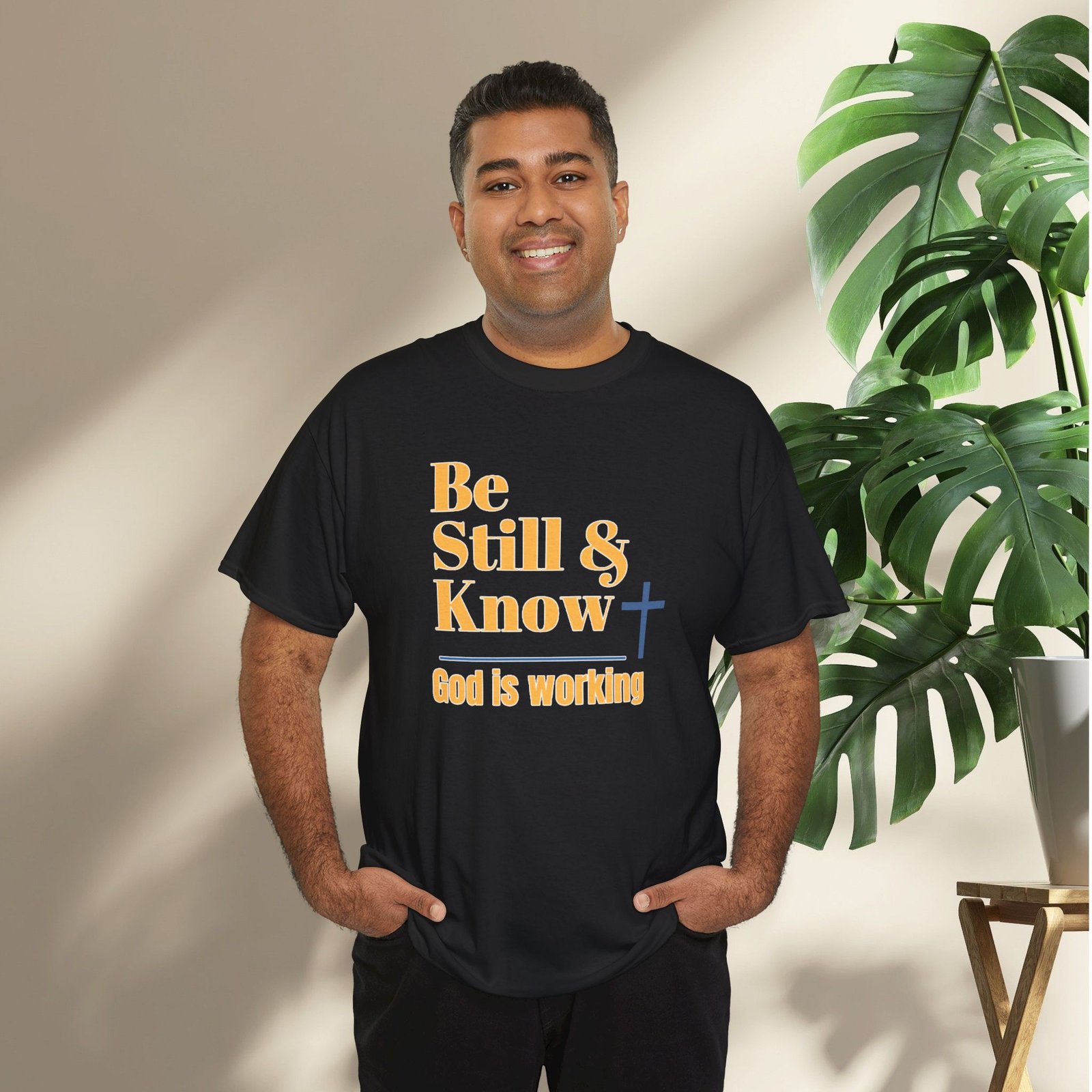Be Still & Know God is Working Christian T-Shirt - Image 4