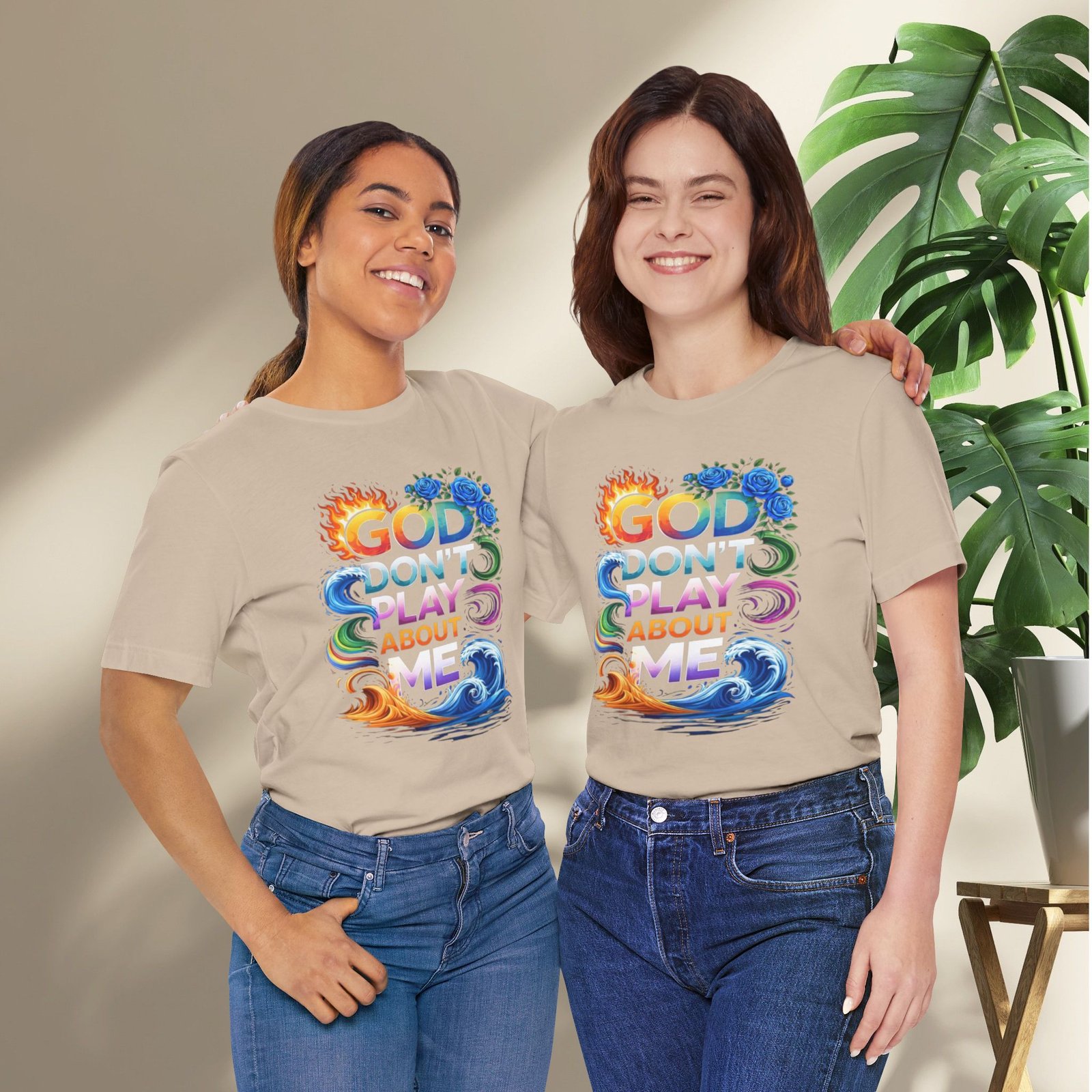 Bold Color God Don’t Play About Me T-Shirt - Image 11