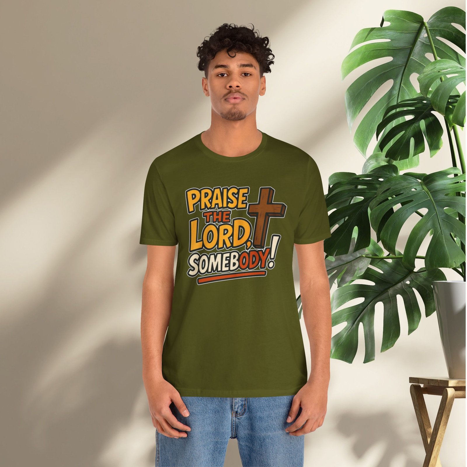 Praise the Lord Somebody! - Cross Unisex T-Shirt - Image 38