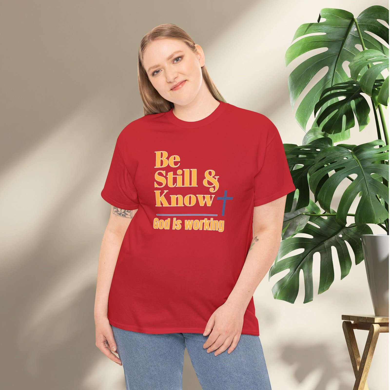 Be Still & Know God is Working Christian T-Shirt - Image 23