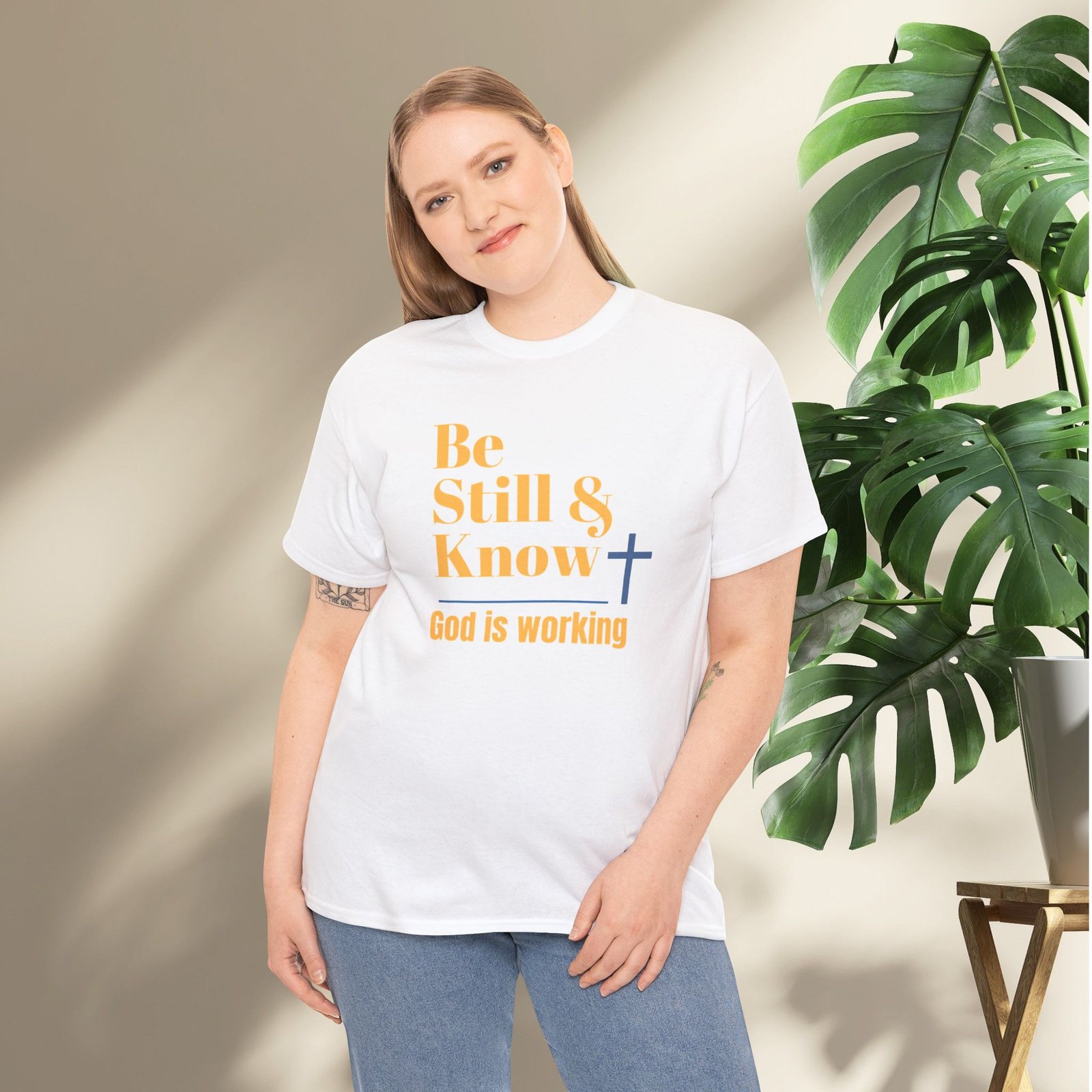 Be Still & Know God is Working Christian T-Shirt - Image 9