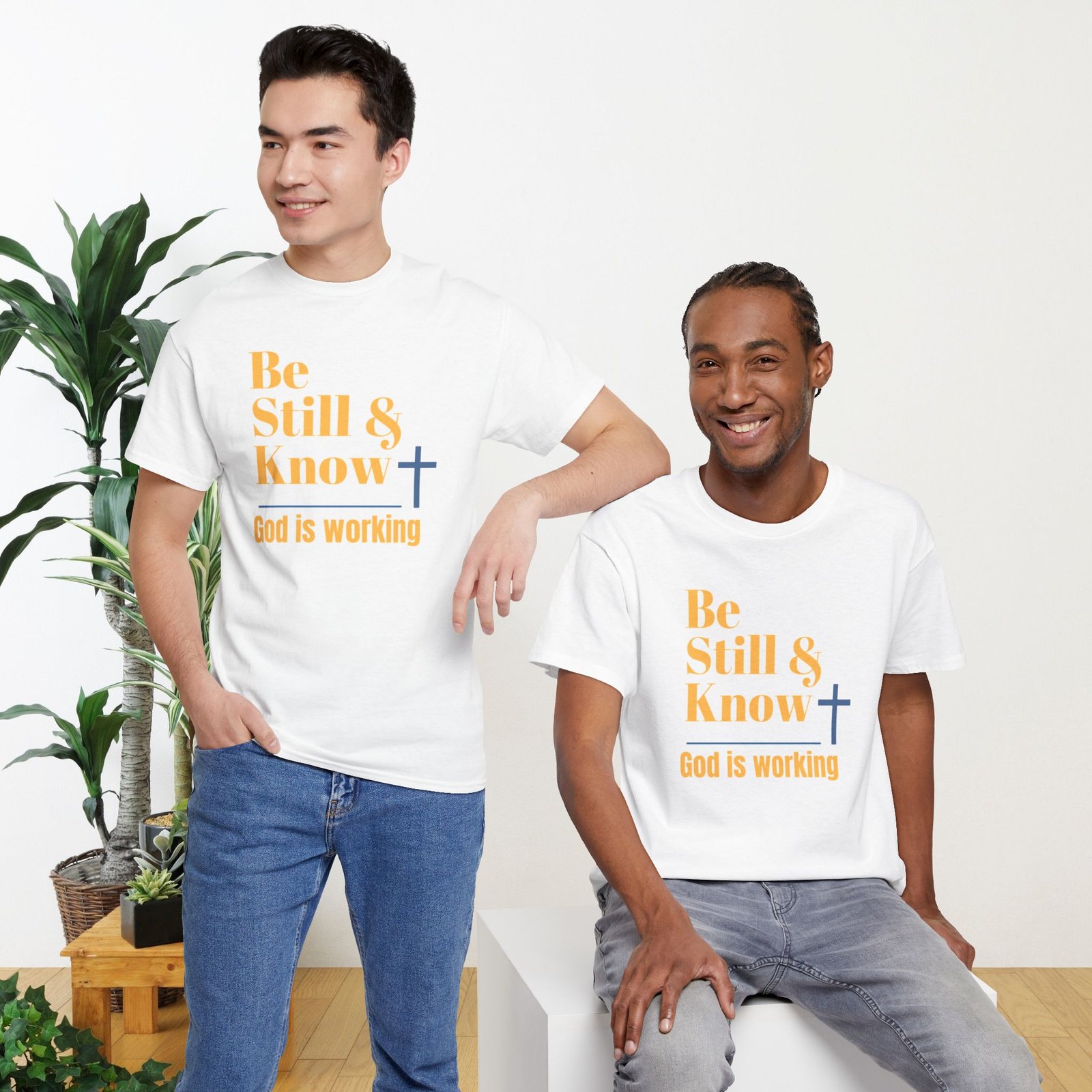 Be Still & Know God is Working Christian T-Shirt - Image 13