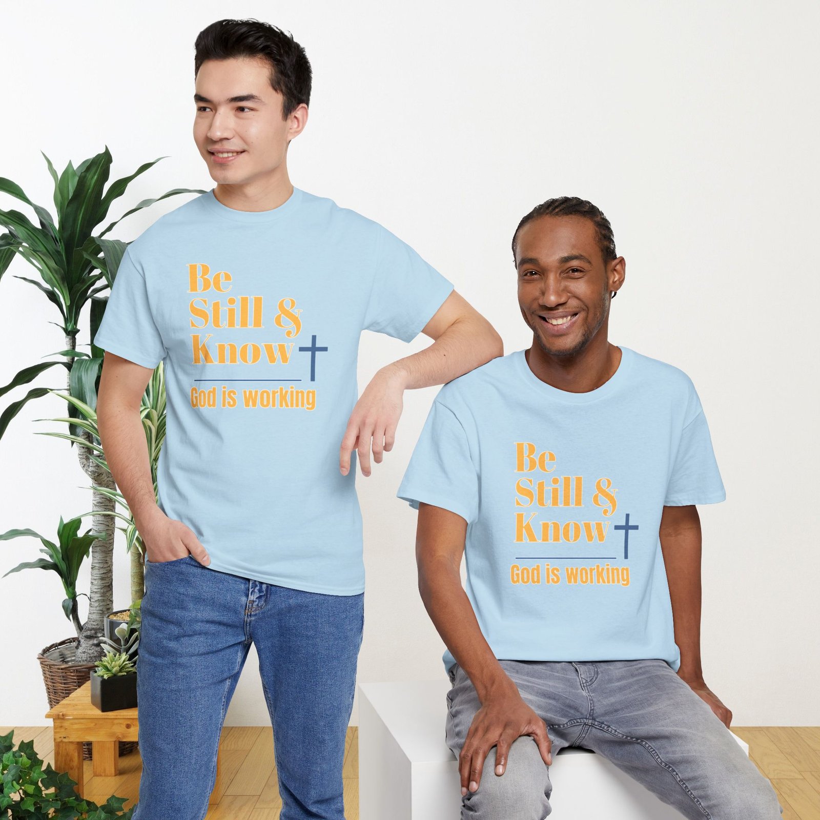 Be Still & Know God is Working Christian T-Shirt - Image 20