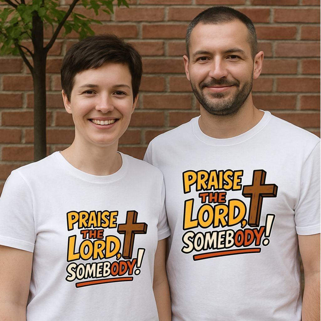 Praise the Lord Somebody! - Cross Unisex T-Shirt - Image 1