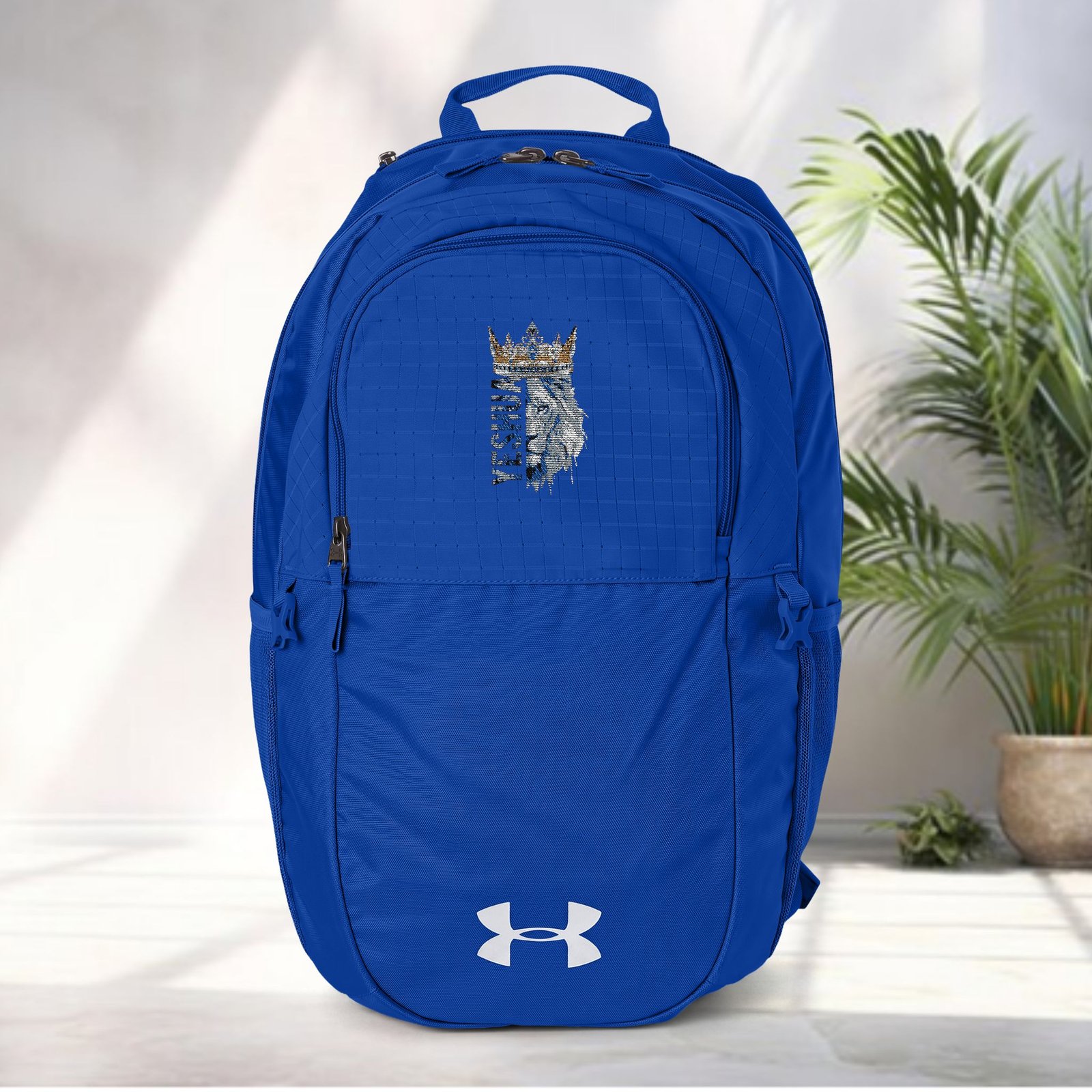 Under Armour Backpack with Embroidered 'Yeshua" Lion – King of Kings - Image 4
