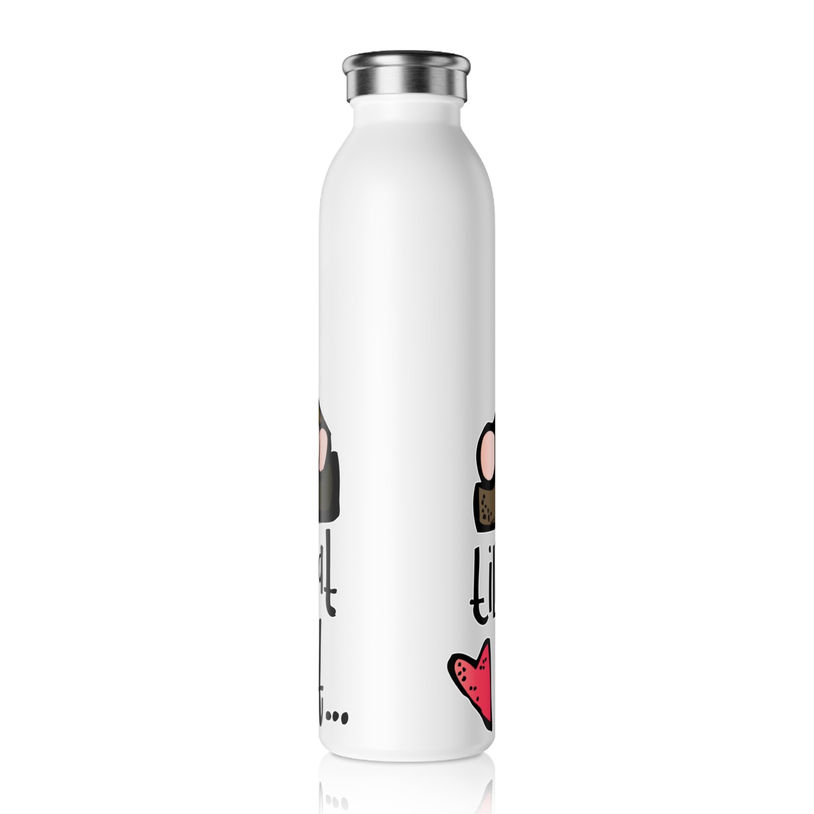 Till We Meet At Jesus Feet Slim 20 oz Water Bottle - Image 5