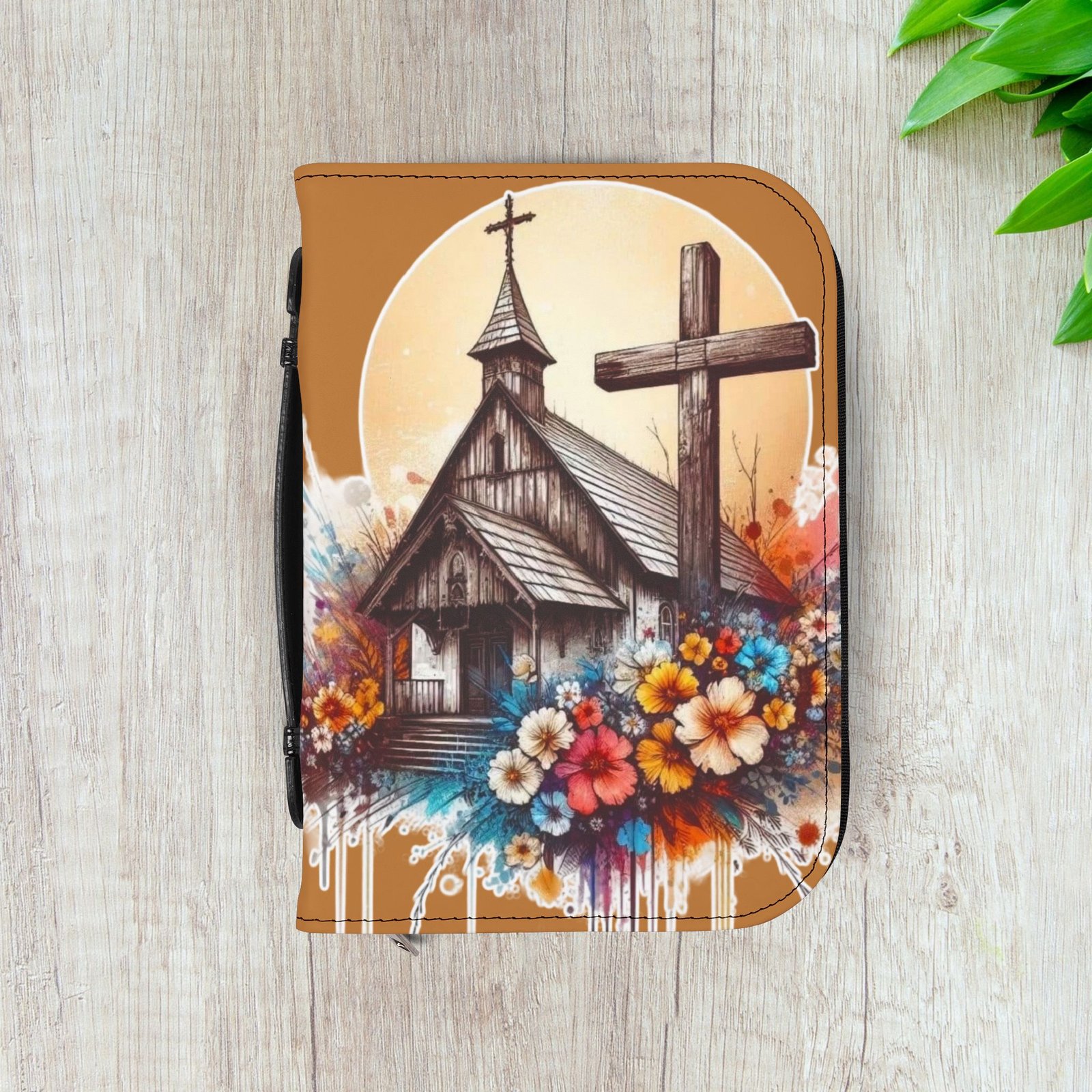 Country Church Floral Bible Cover - Image 6