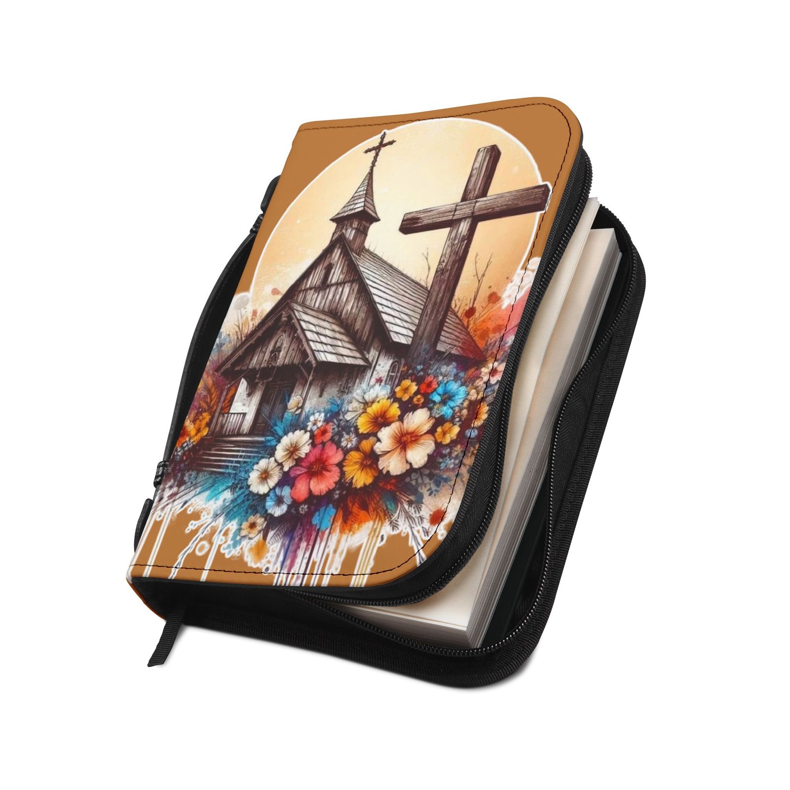 Country Church Floral Bible Cover - Image 5