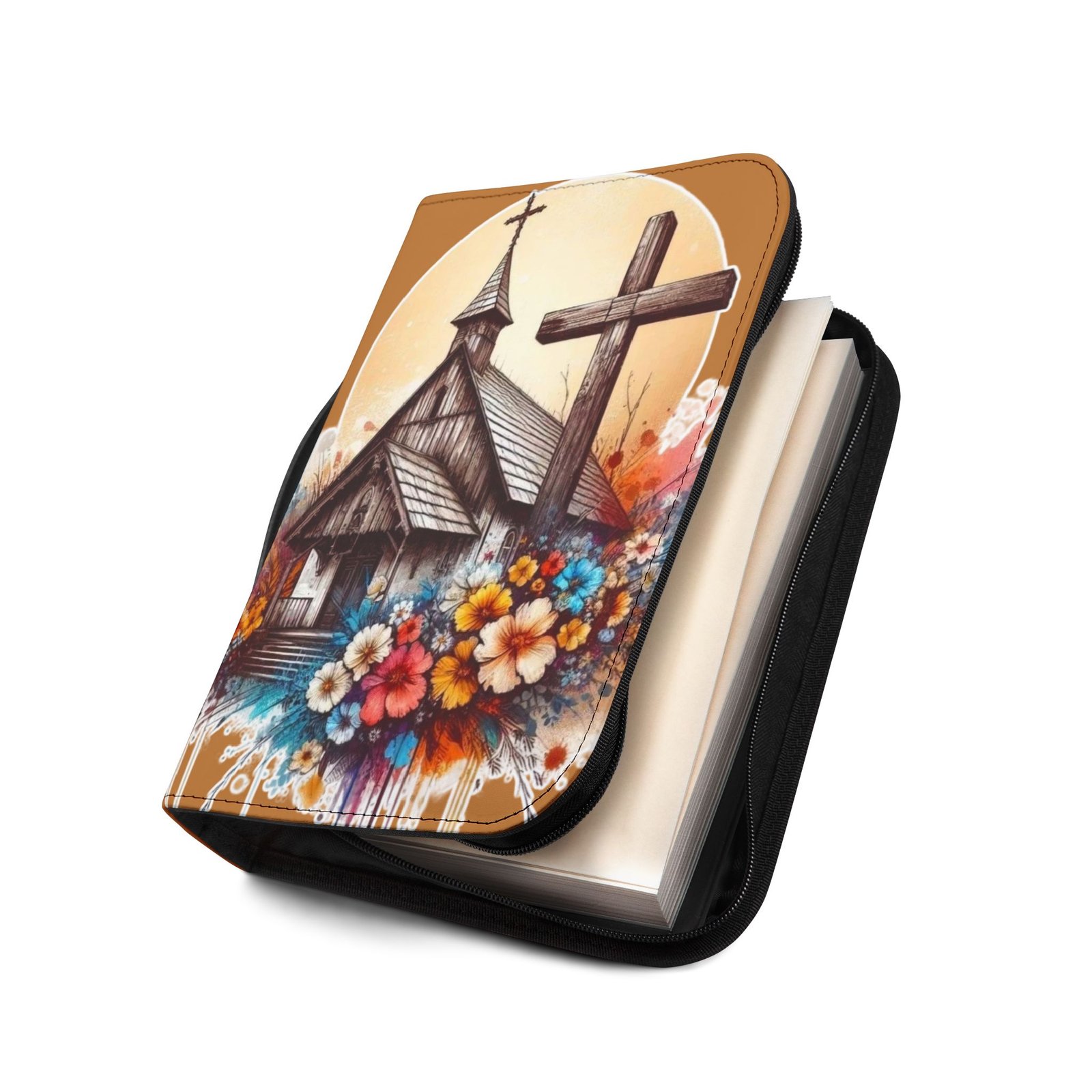 Country Church Floral Bible Cover - Image 15