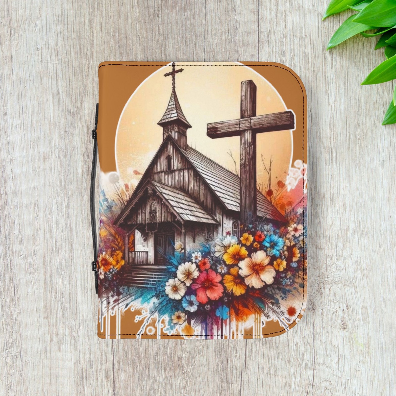 Country Church Floral Bible Cover - Image 16