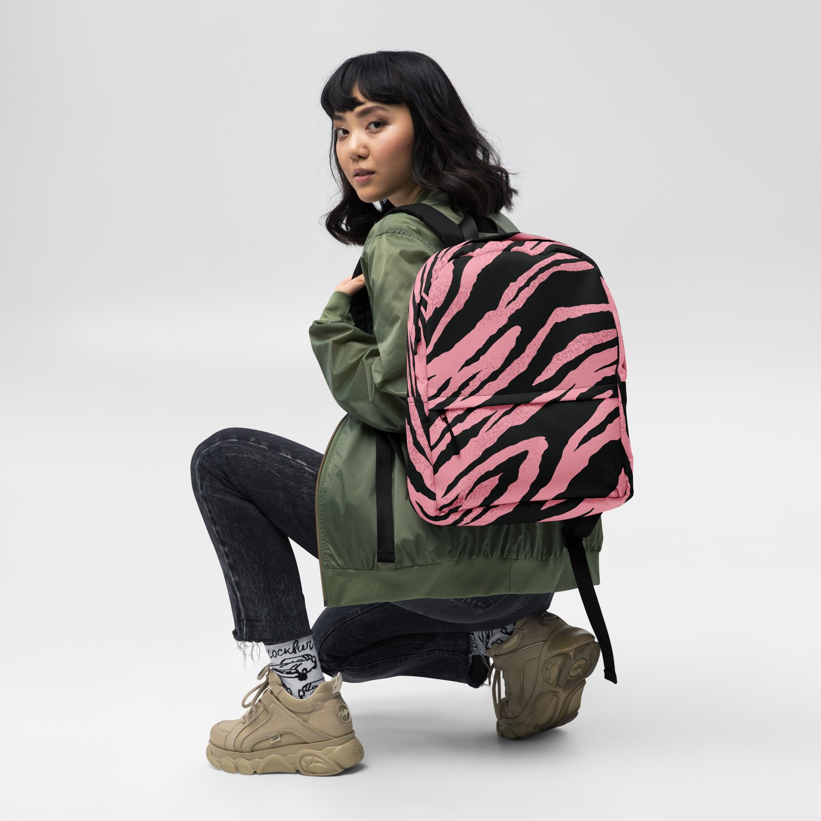 Pink Zebra Backpack - Image 2