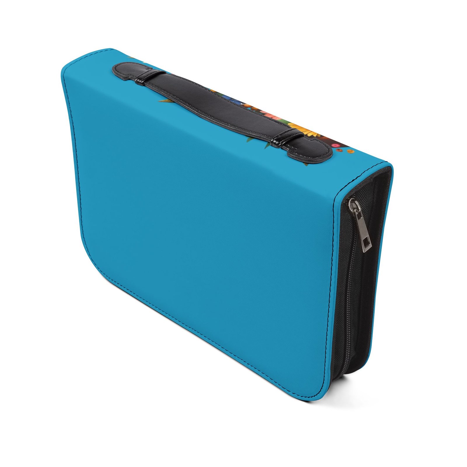 Time with the Father - Floral Prayer Bible Cover - Turquoise - Image 13