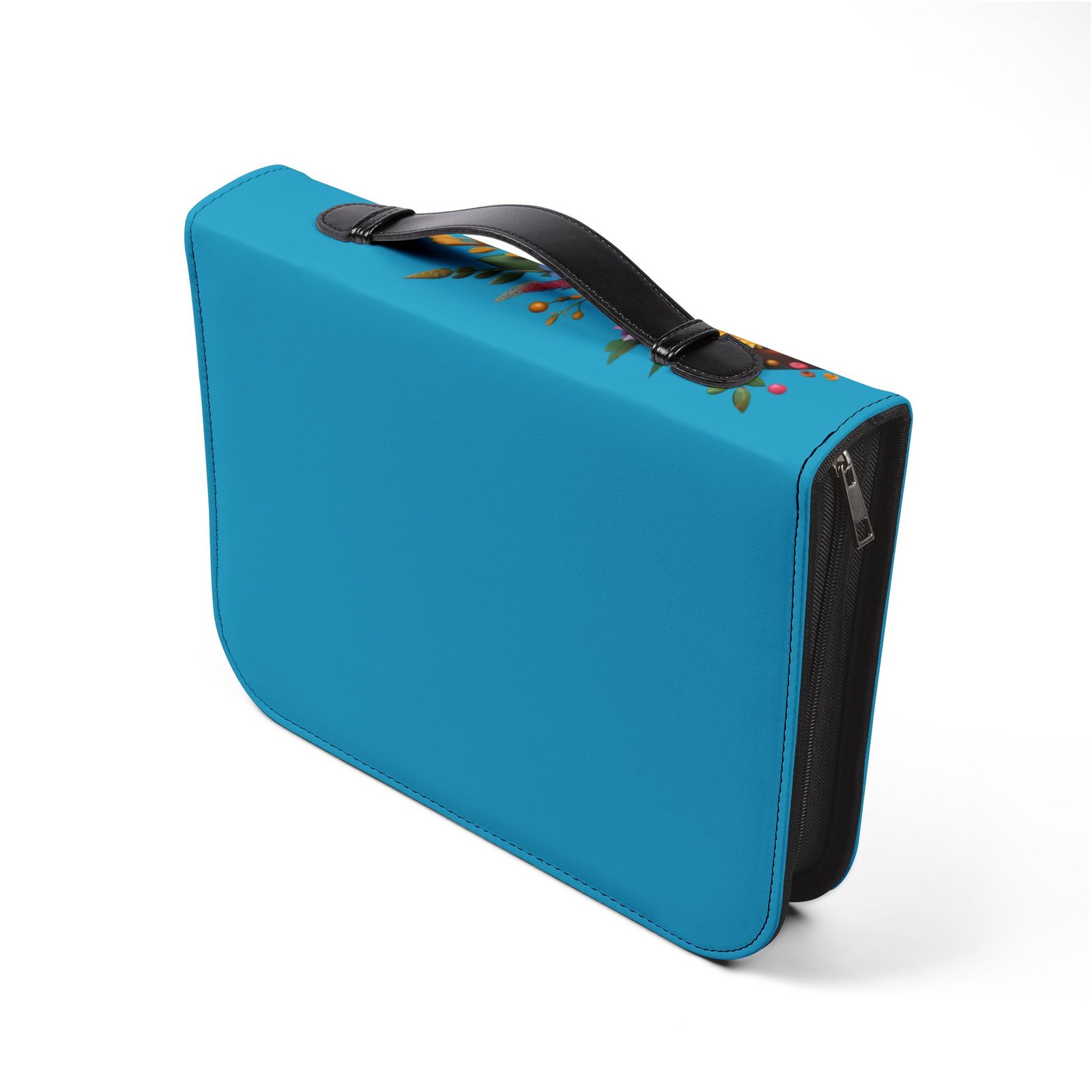Time with the Father - Floral Prayer Bible Cover - Turquoise - Image 18
