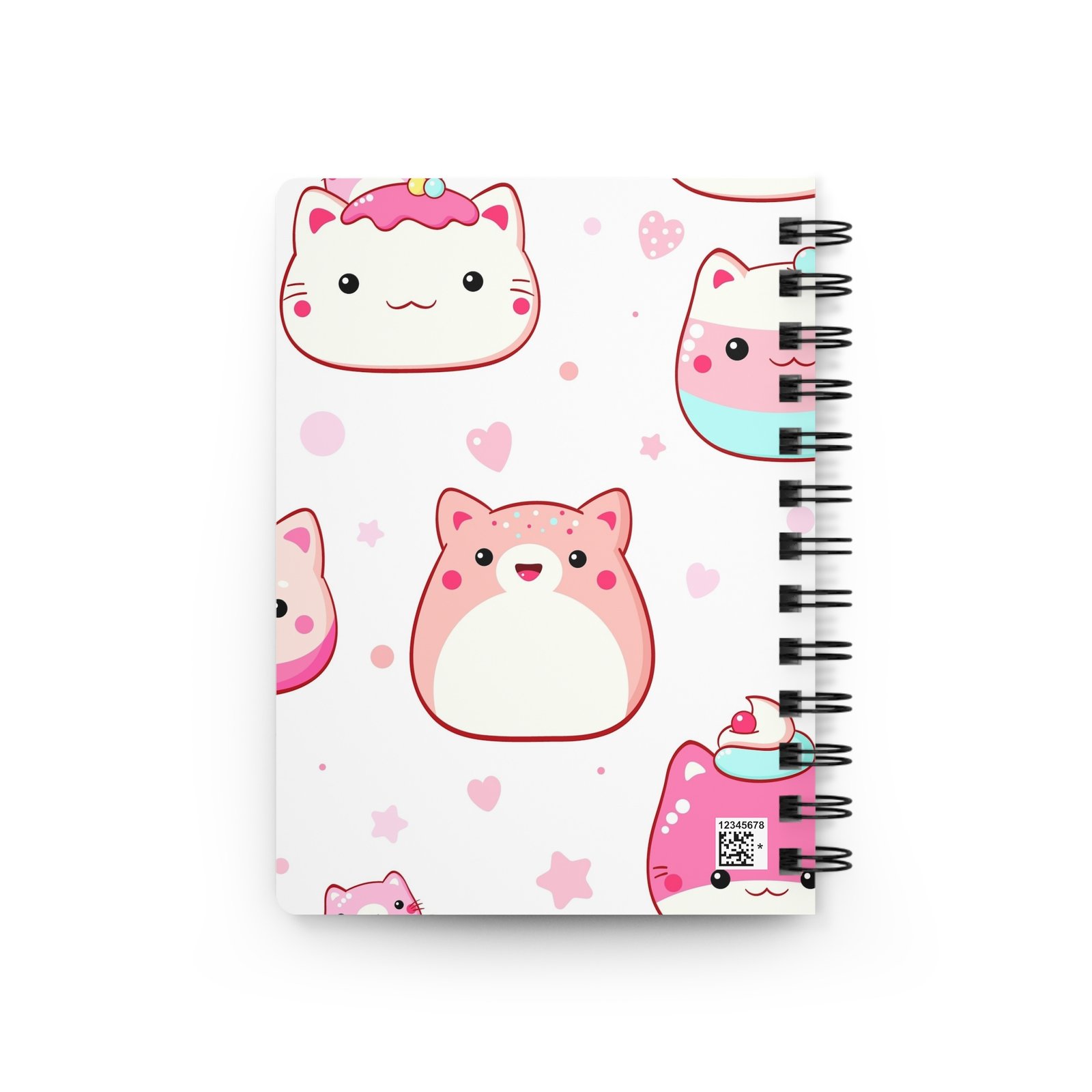 Kawaii Pretty Pink Kitty Spiral Notebook - Image 3