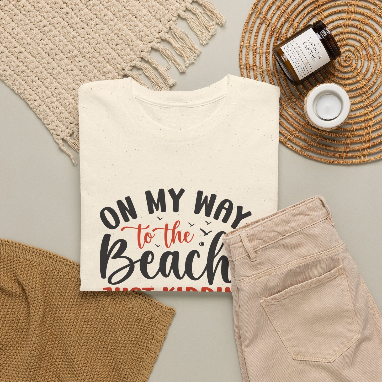 "On My Way to the Beach, Just Kidding I'm at Work" Unisex T-Shirt - Image 6