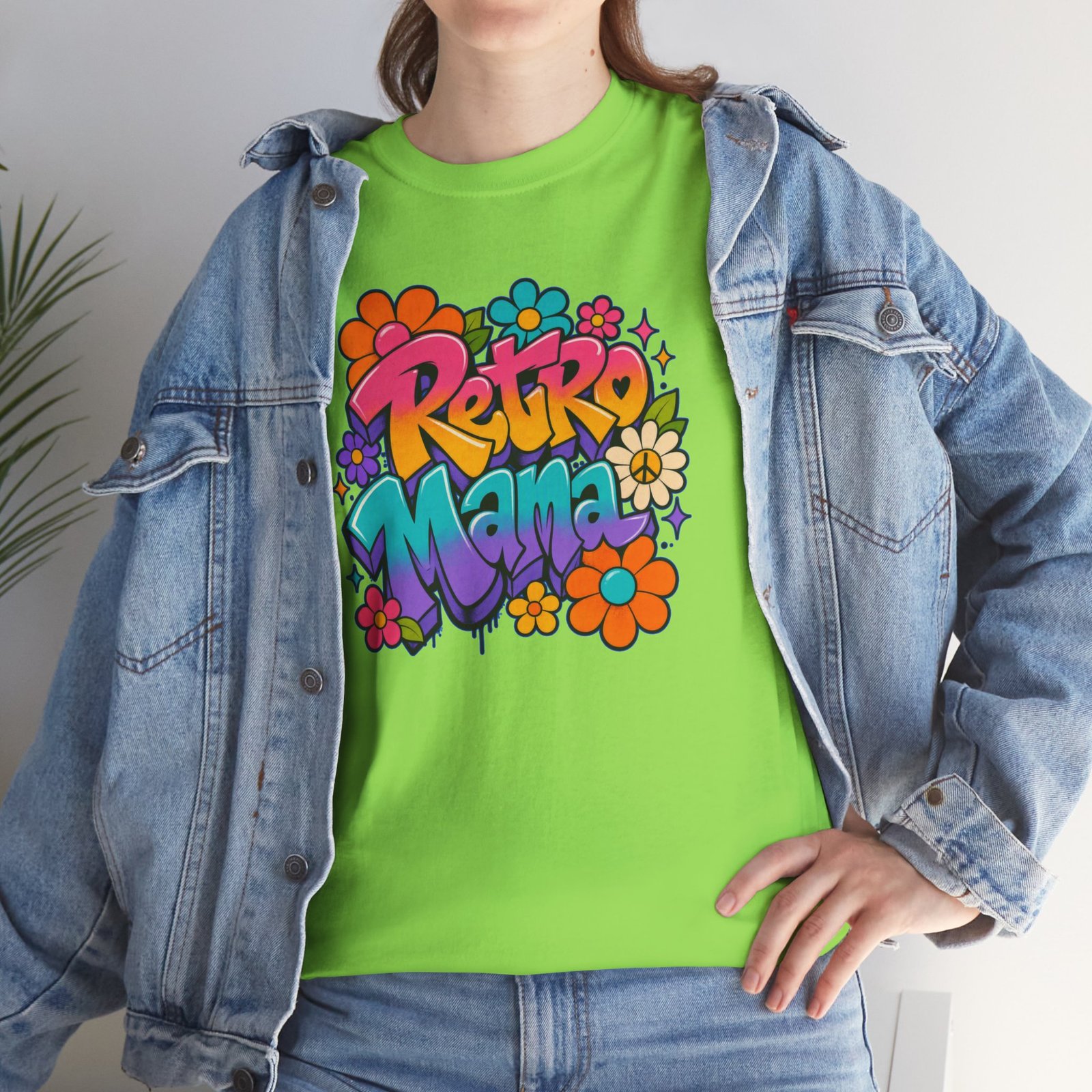 Retro Mama T‑Shirt — 70s Flower Power - Image 42