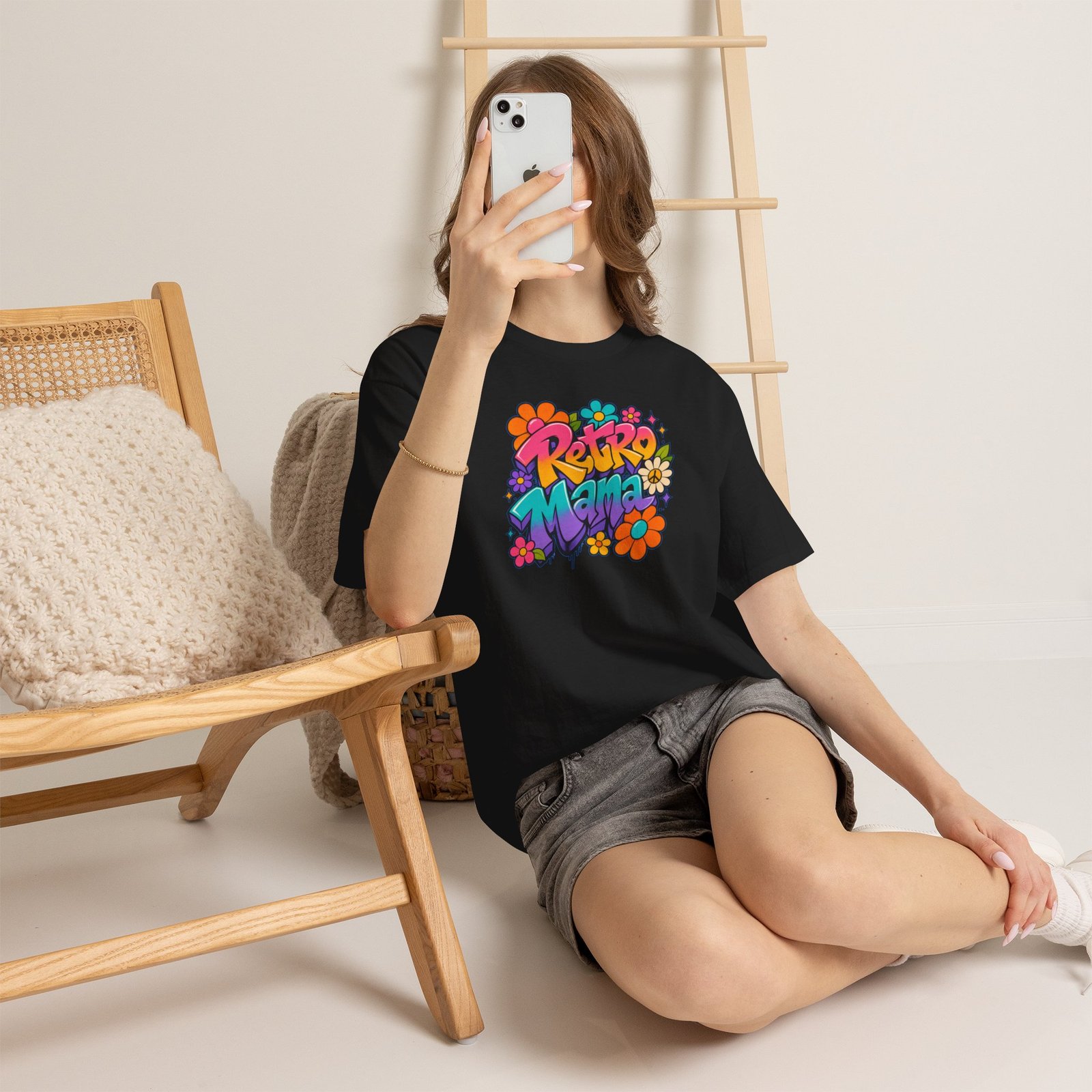 Retro Mama T‑Shirt — 70s Flower Power - Image 16