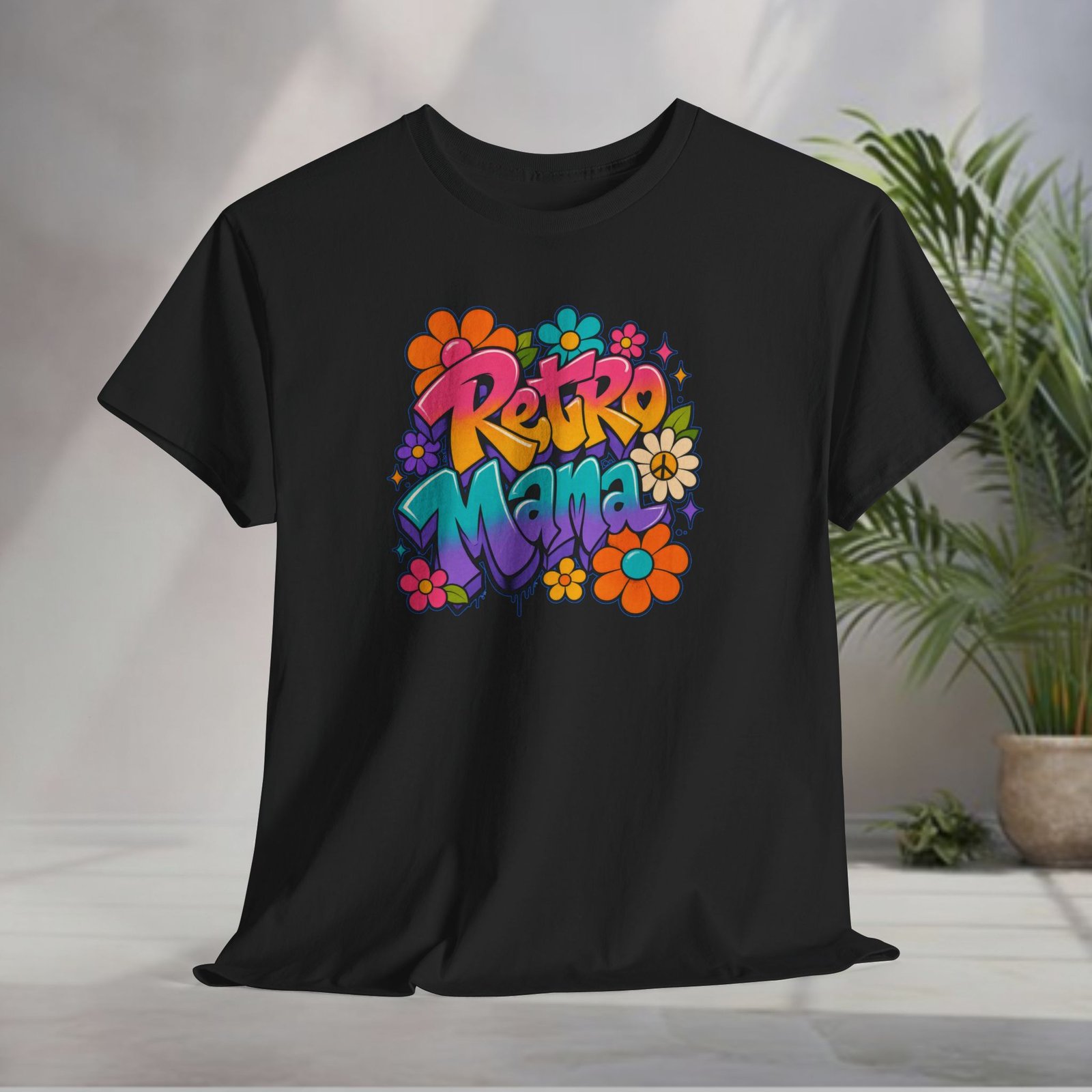 Retro Mama T‑Shirt — 70s Flower Power - Image 18